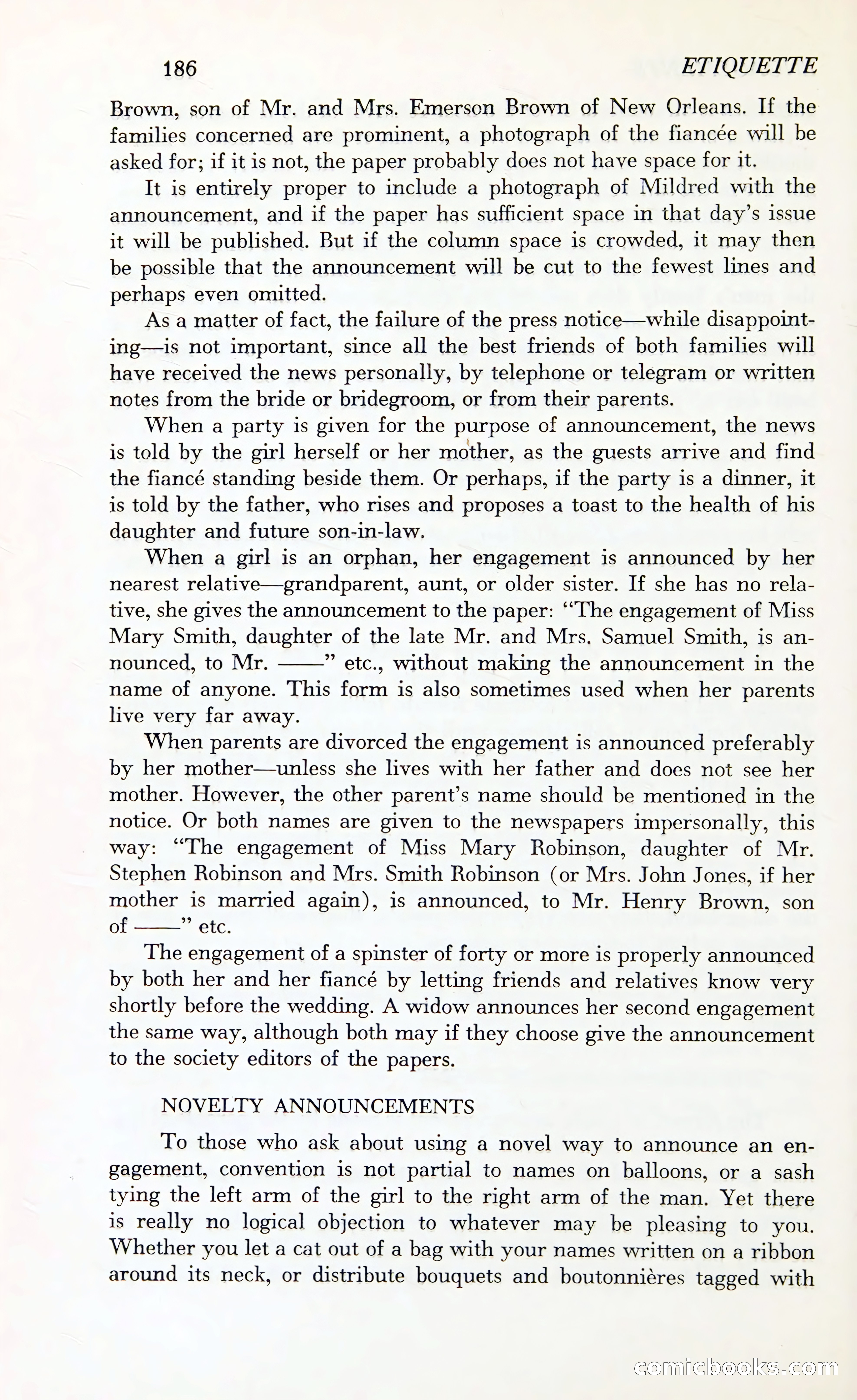 Etiquette: The Blue Book of Social Usage — page 225 of 399