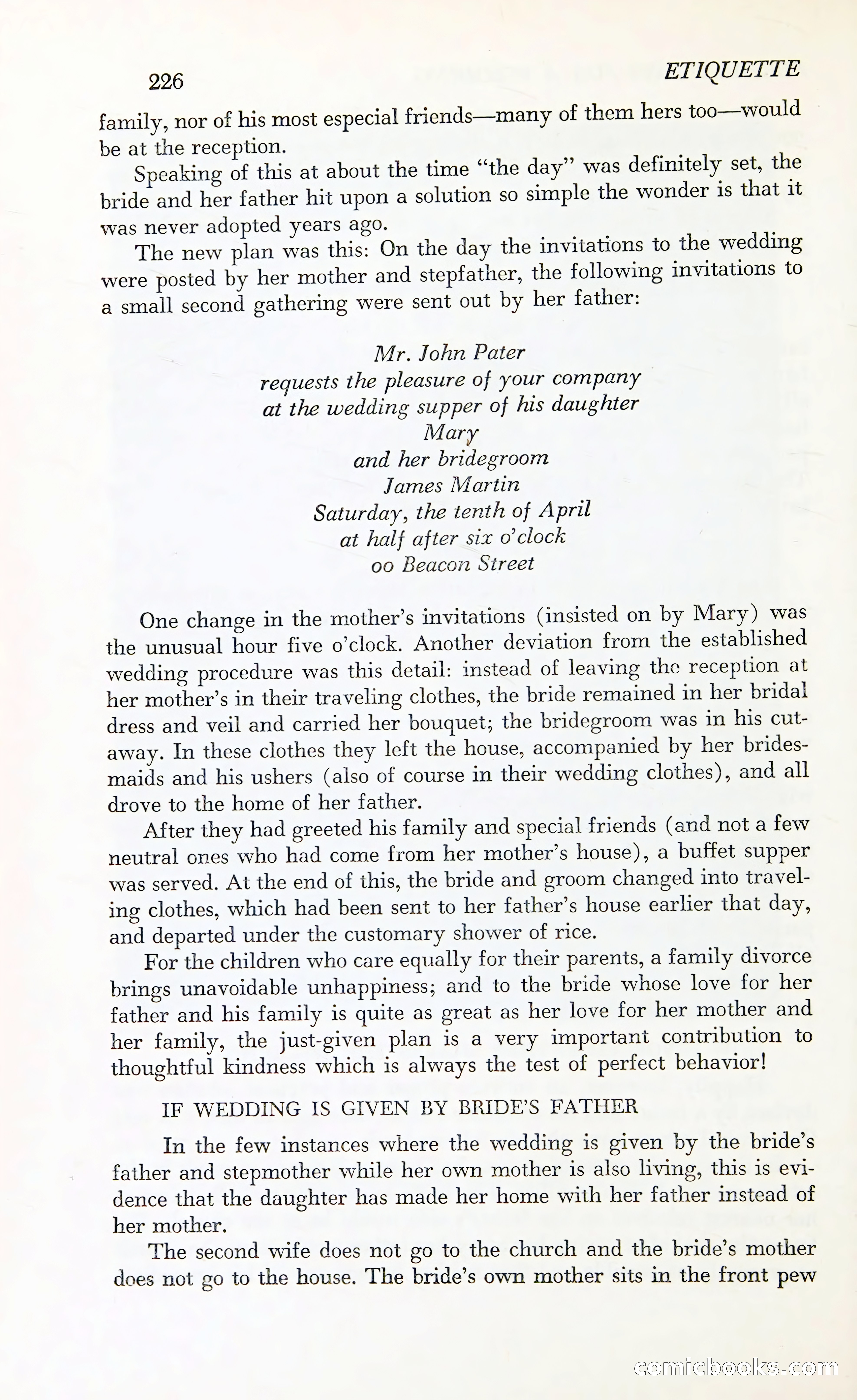 Etiquette: The Blue Book of Social Usage — page 269 of 399