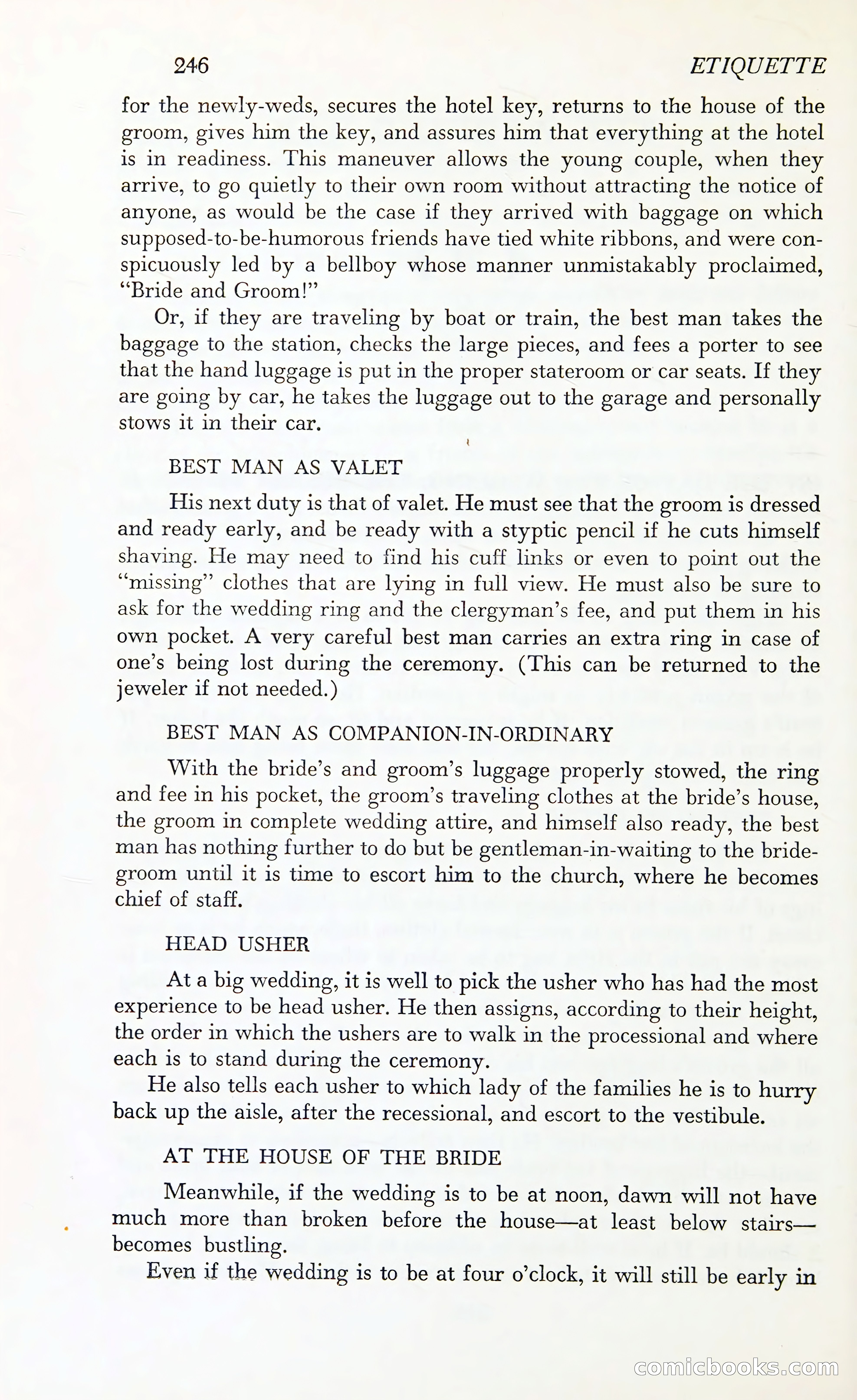 Etiquette: The Blue Book of Social Usage — page 289 of 399