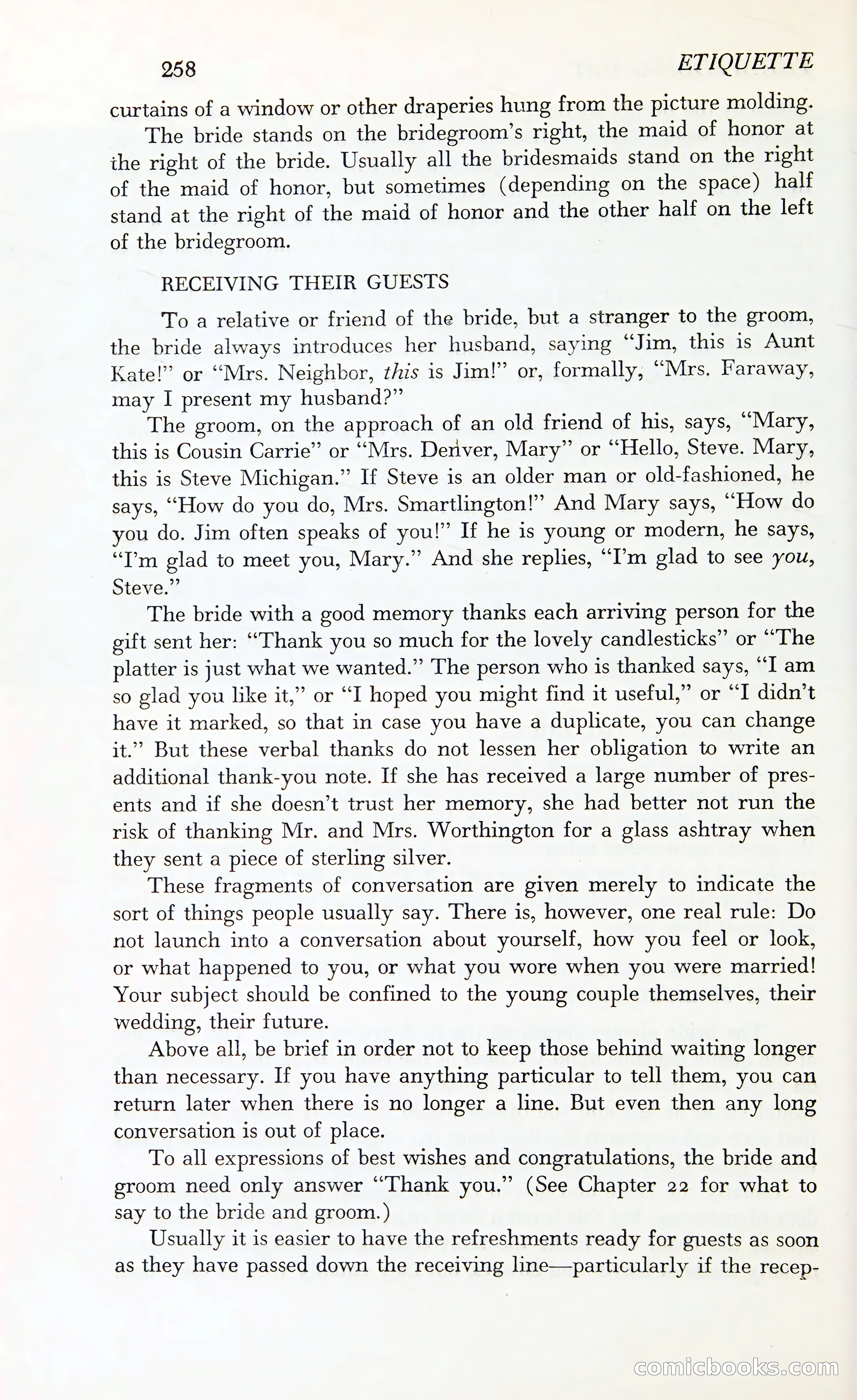 Etiquette: The Blue Book of Social Usage — page 303 of 399