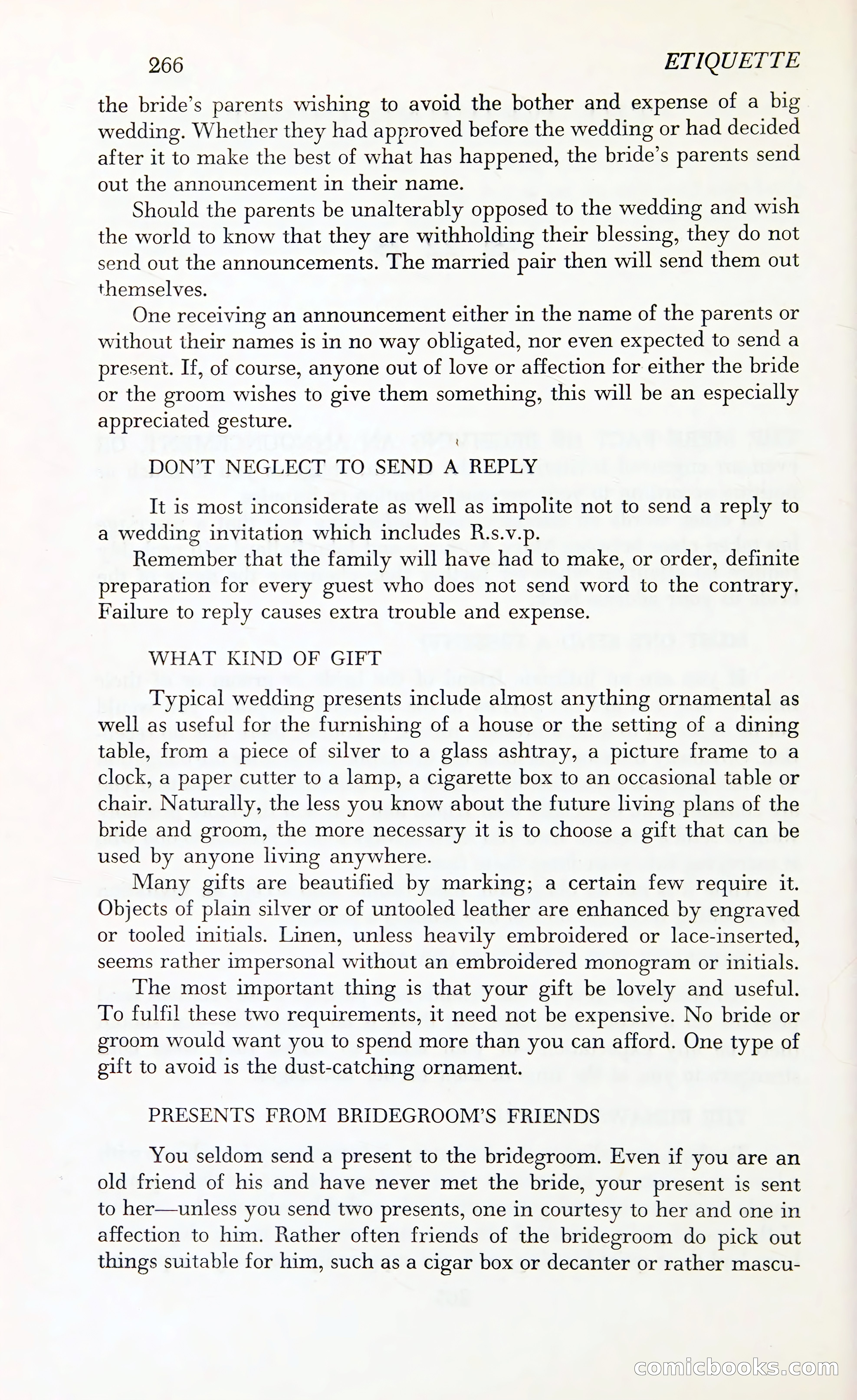 Etiquette: The Blue Book of Social Usage — page 311 of 399