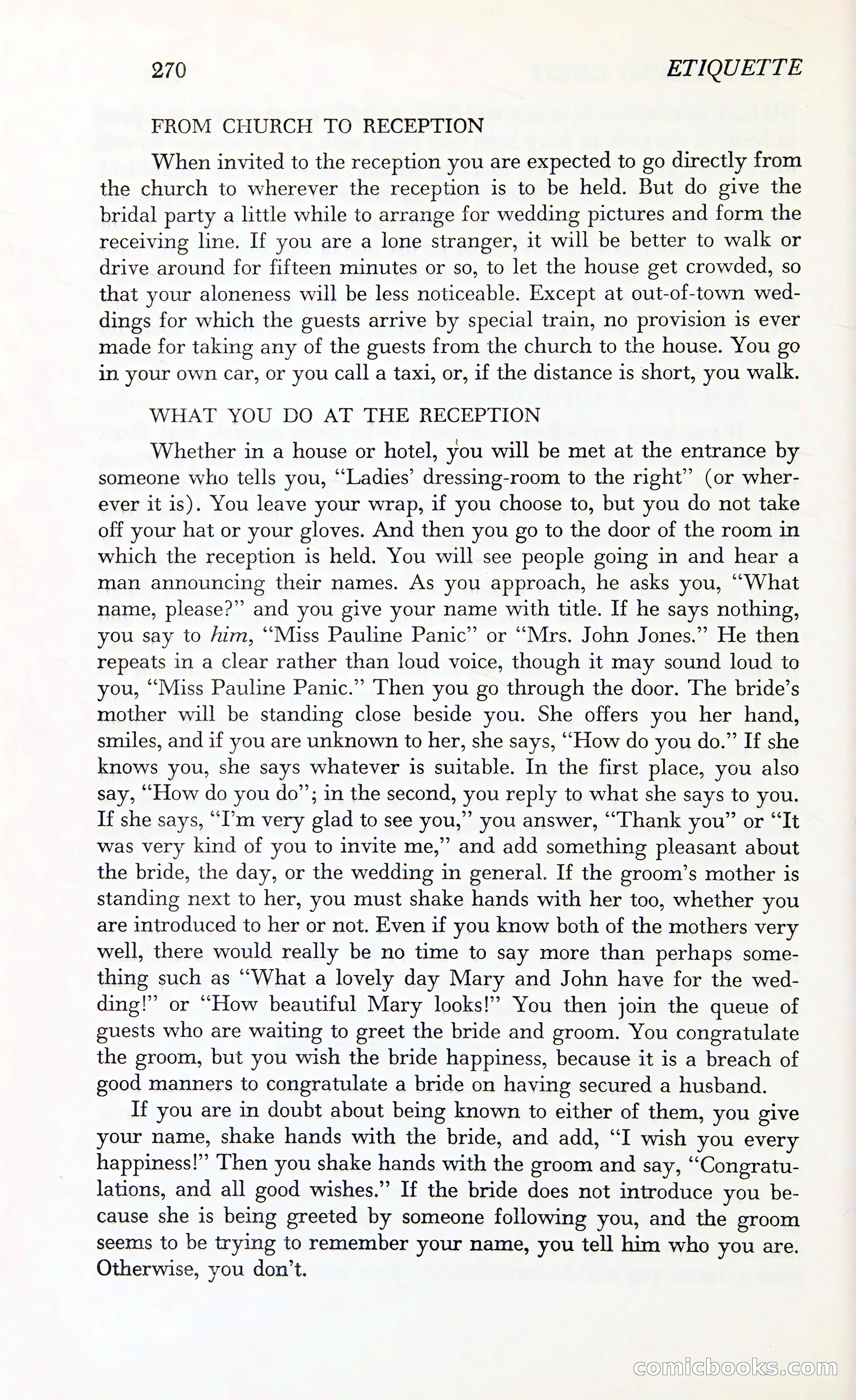 Etiquette: The Blue Book of Social Usage — page 315 of 399