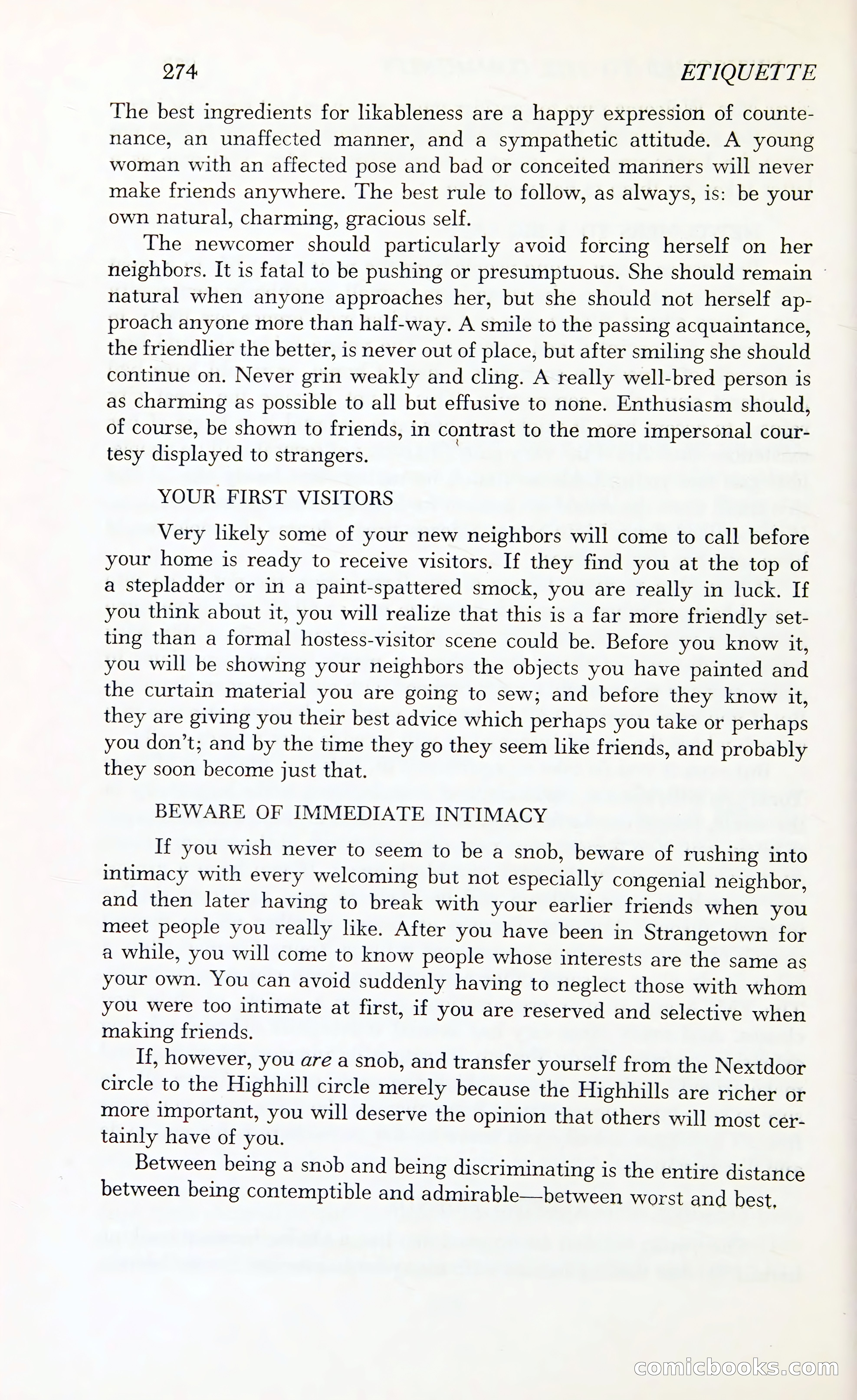 Etiquette: The Blue Book of Social Usage — page 319 of 399