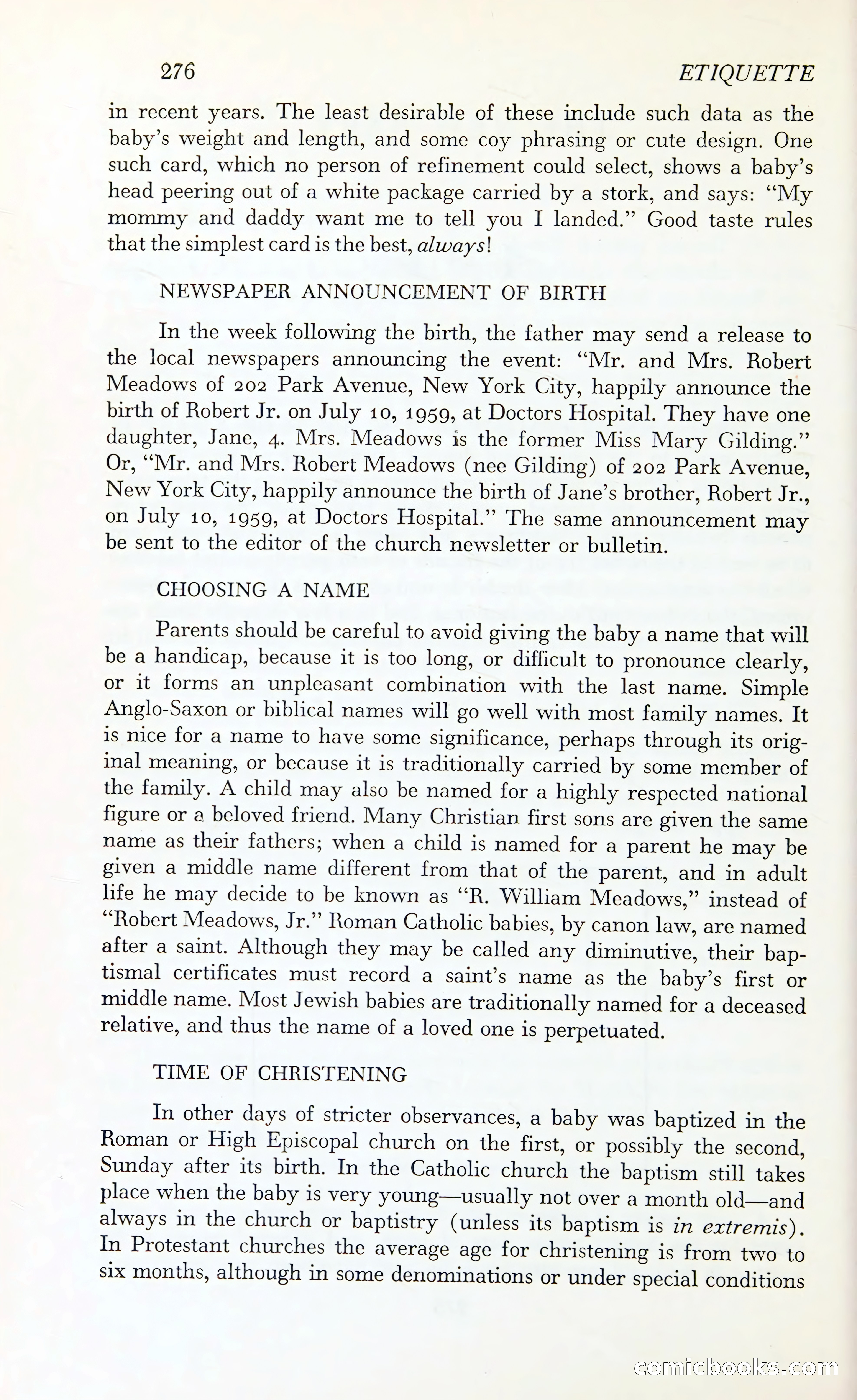 Etiquette: The Blue Book of Social Usage — page 321 of 399