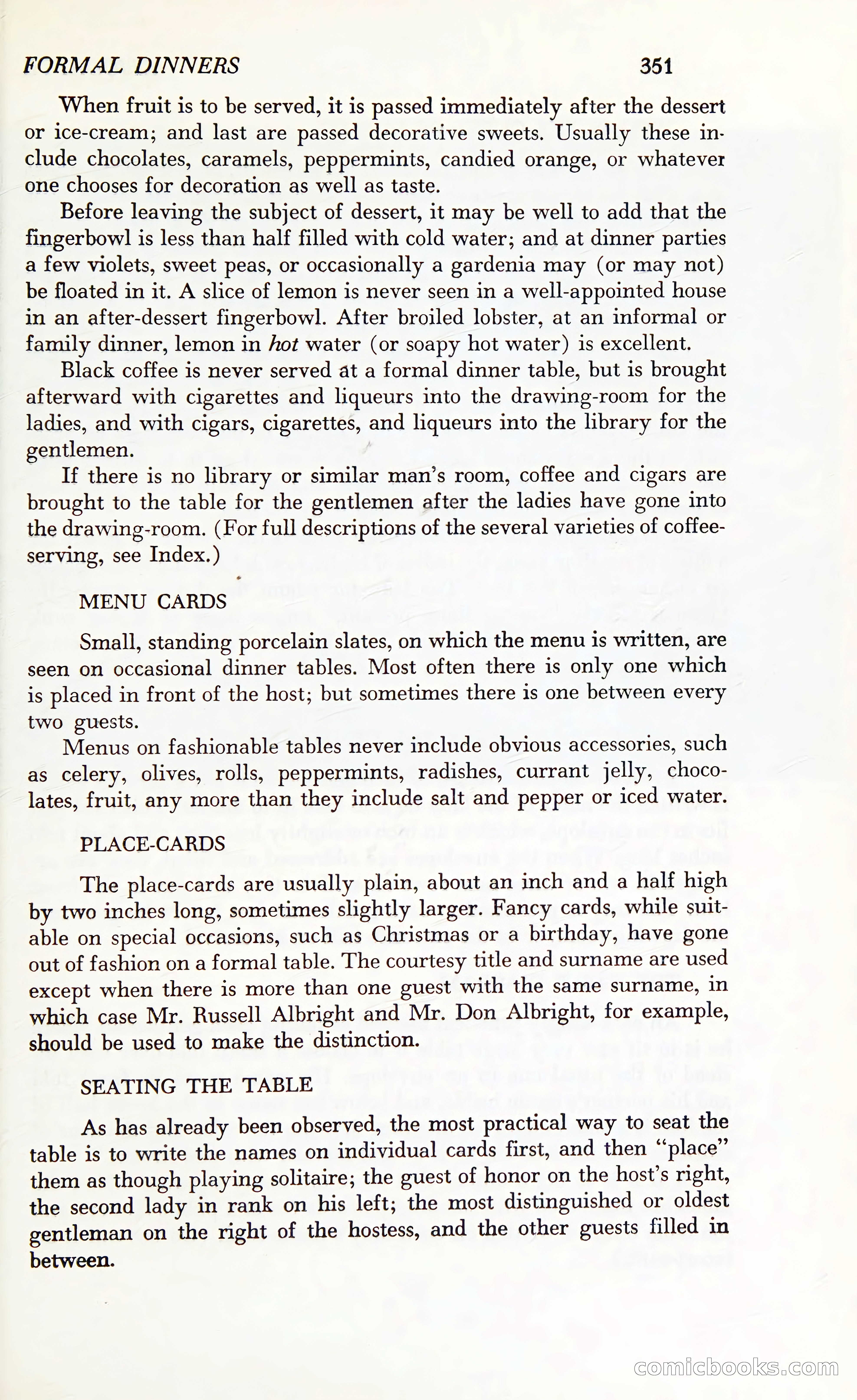 Etiquette: The Blue Book of Social Usage — page 398 of 399