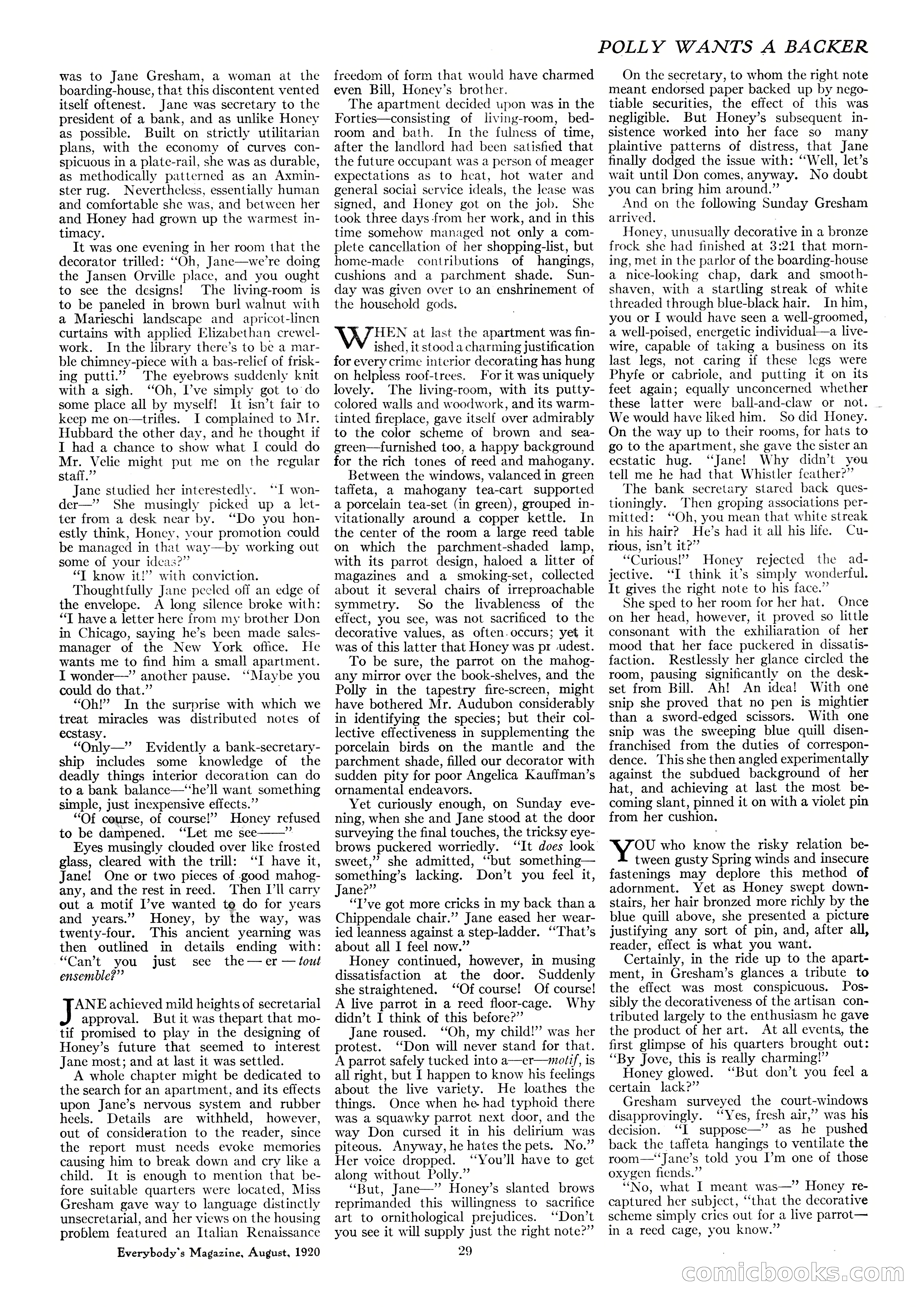 Everybody's Magazine, August 1920 — page 31 of 102