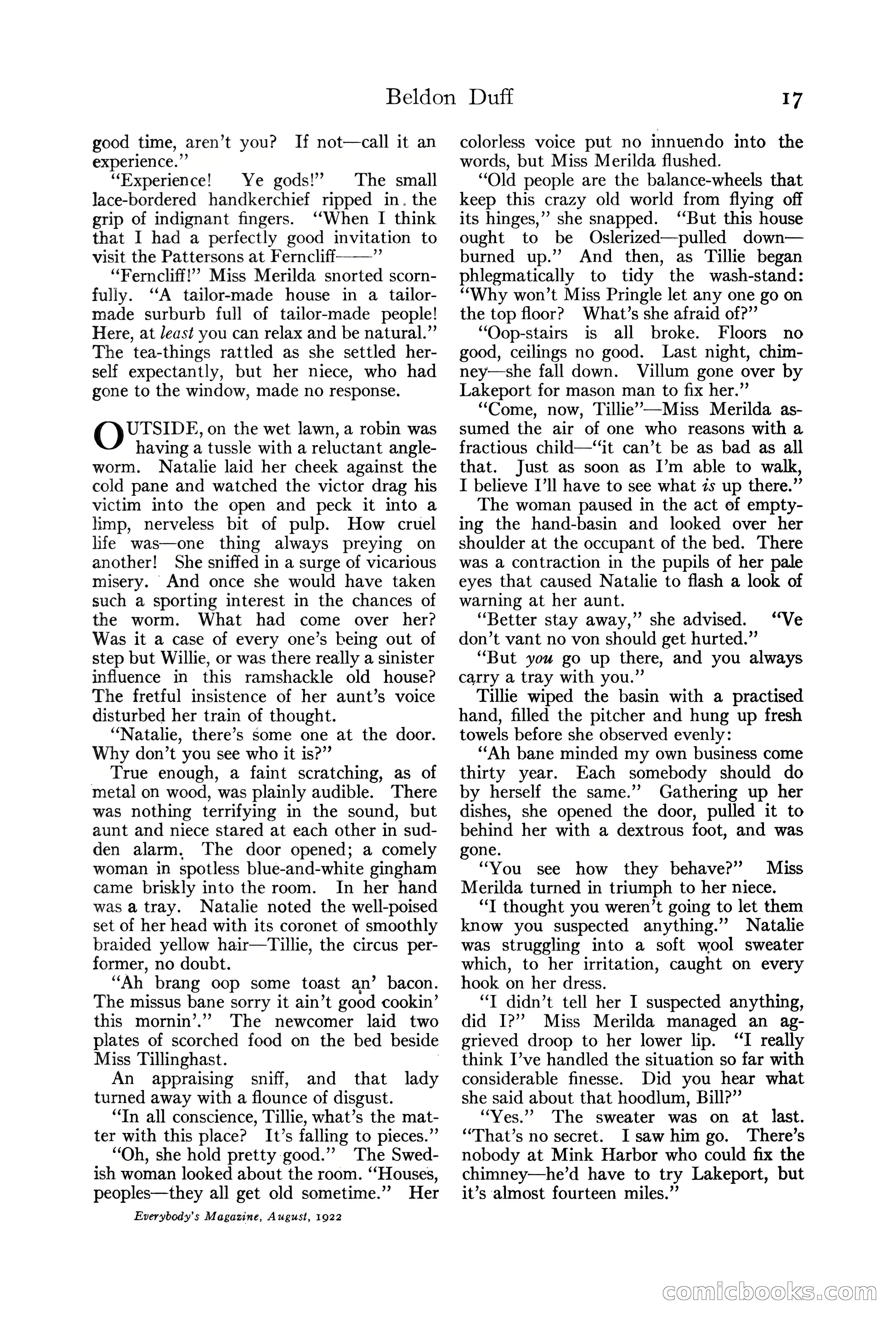 Everybody's Magazine, August 1922 — page 23 of 196