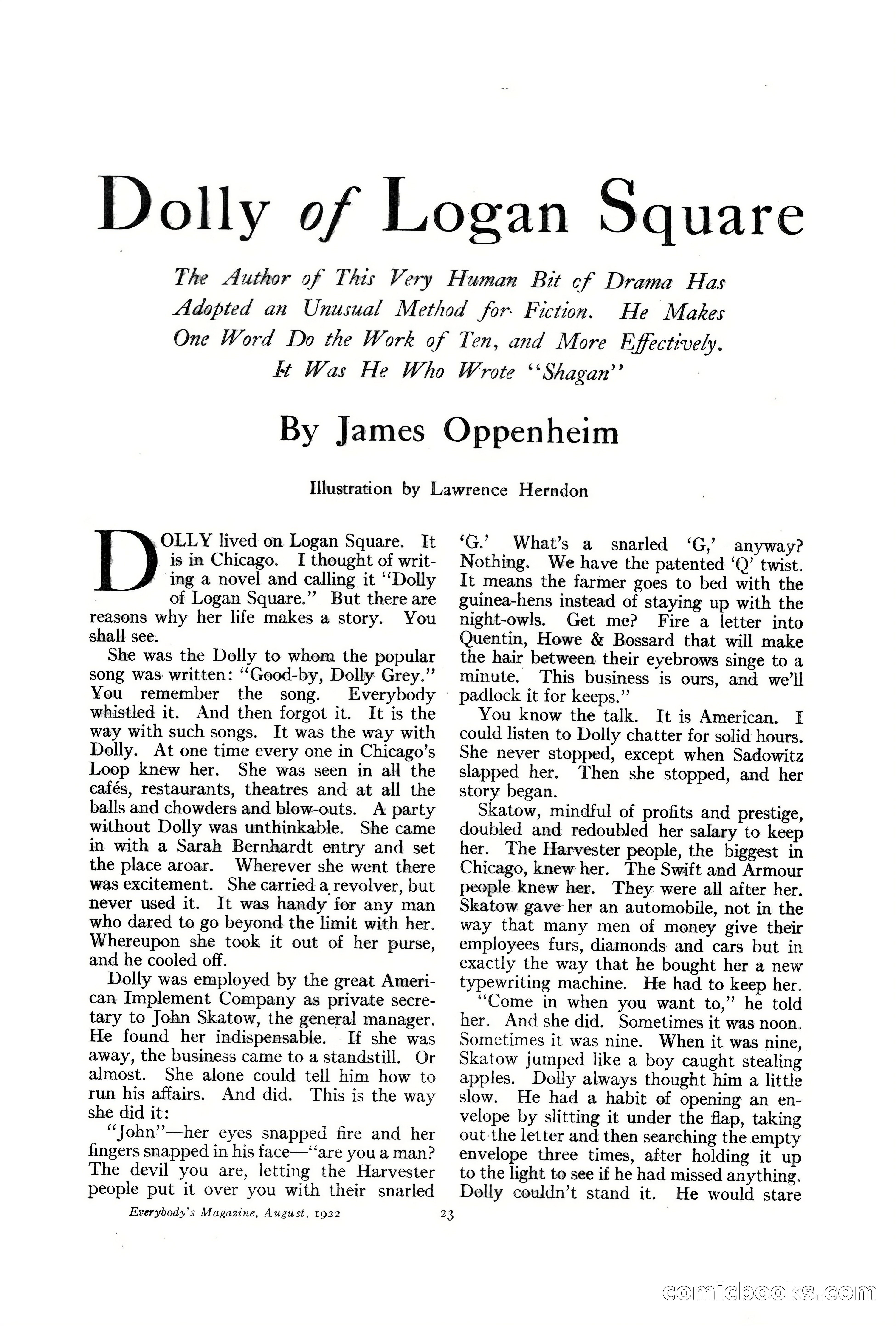 Everybody's Magazine, August 1922 — page 29 of 196