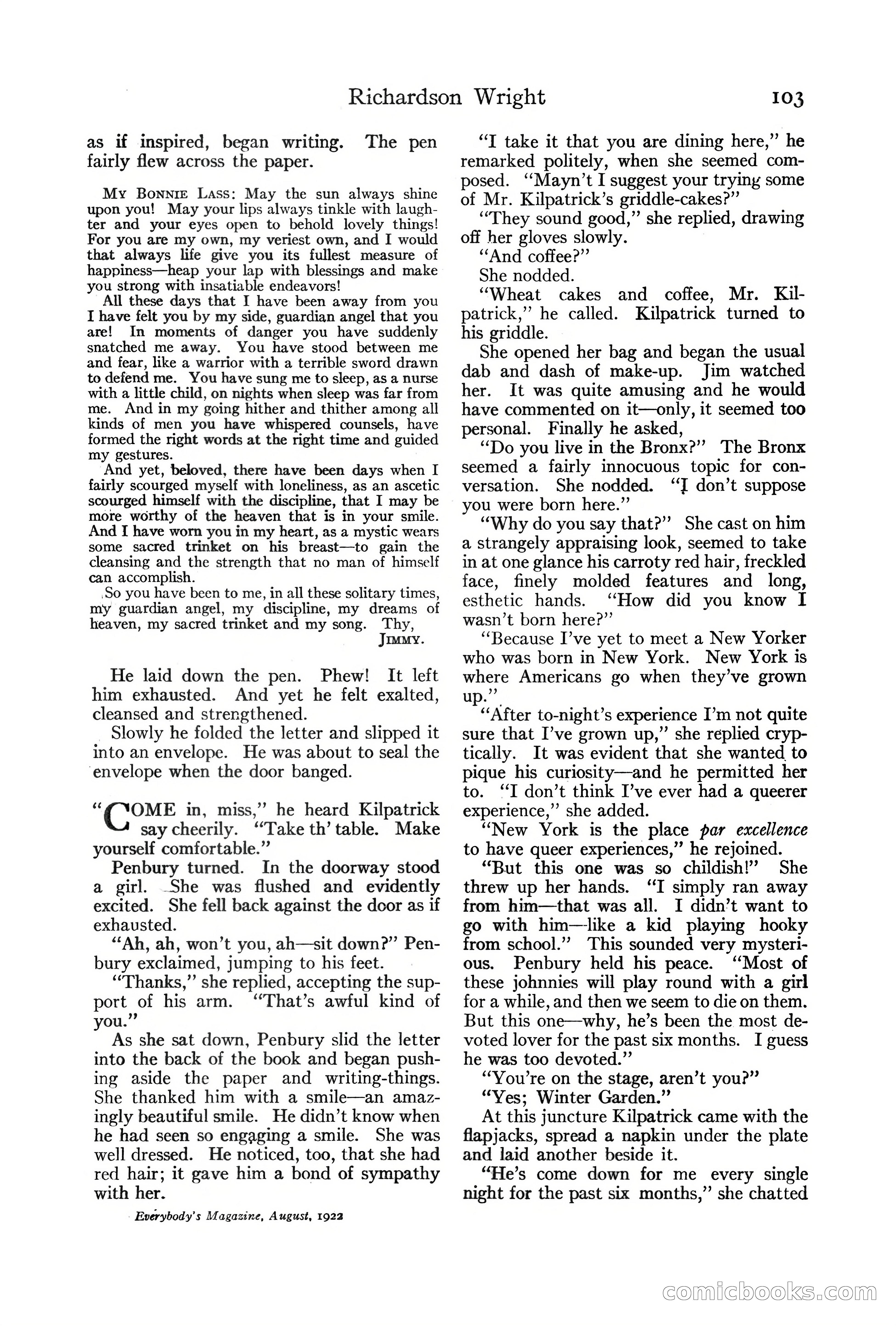 Everybody's Magazine, August 1922 — page 109 of 196