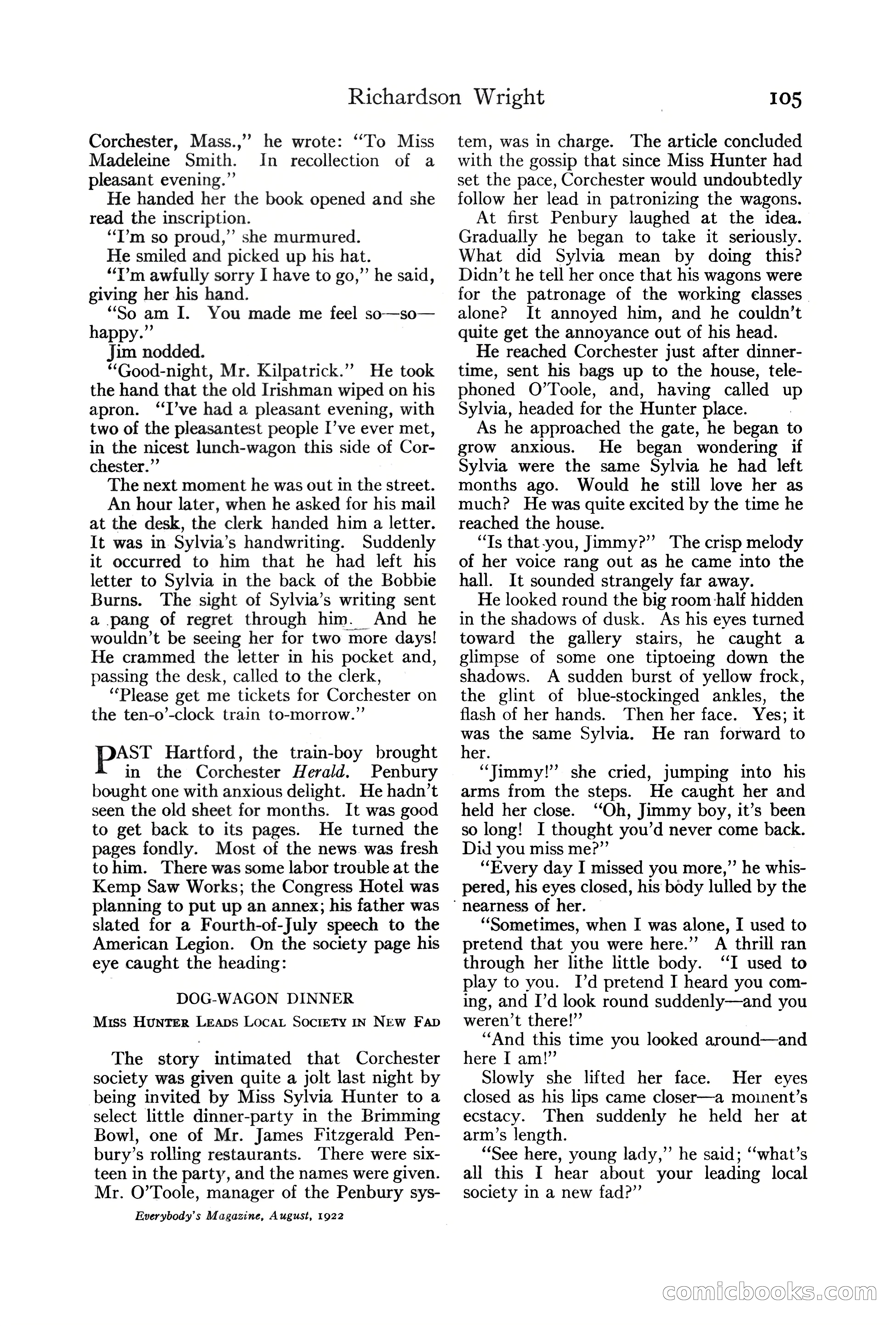 Everybody's Magazine, August 1922 — page 111 of 196