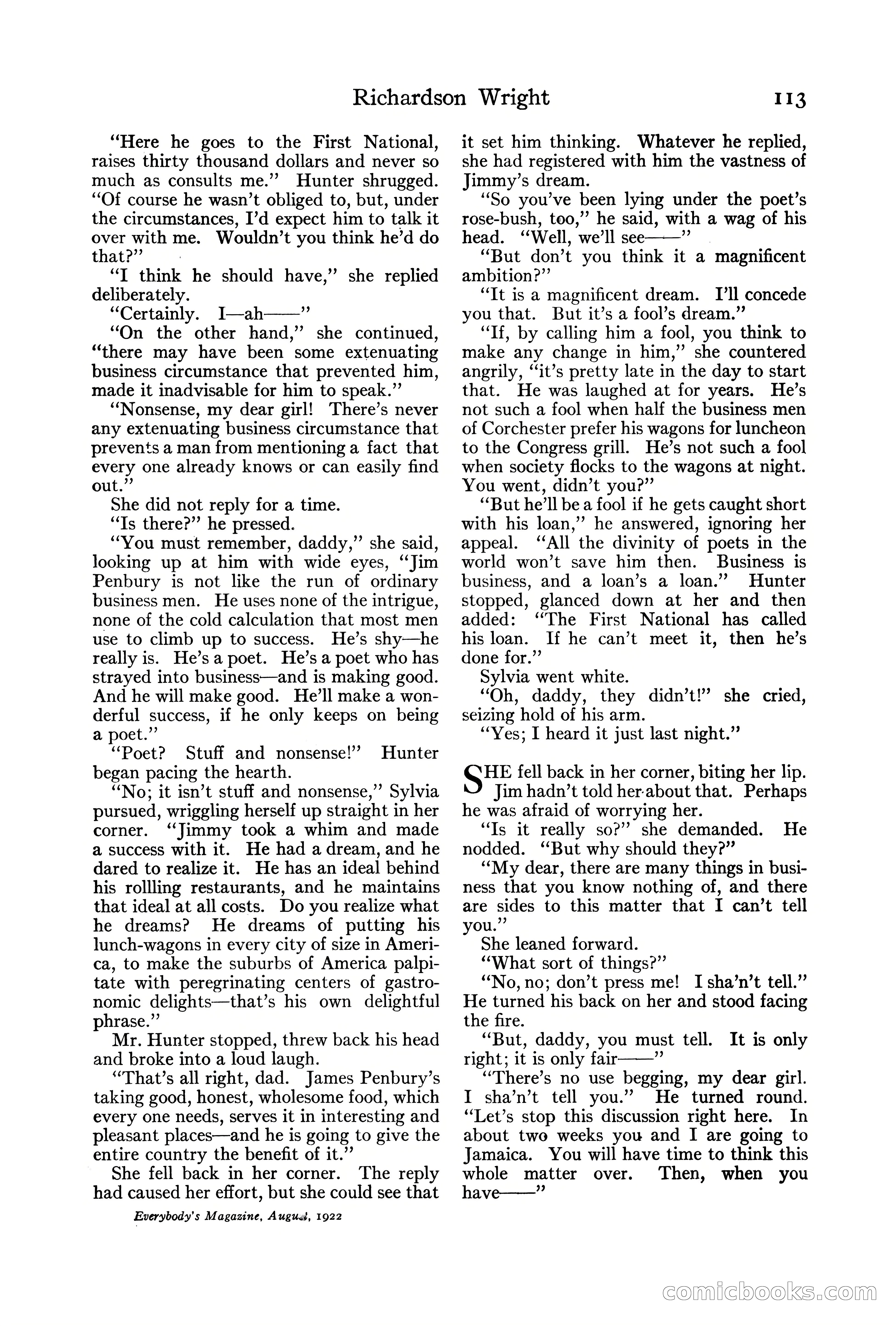 Everybody's Magazine, August 1922 — page 119 of 196