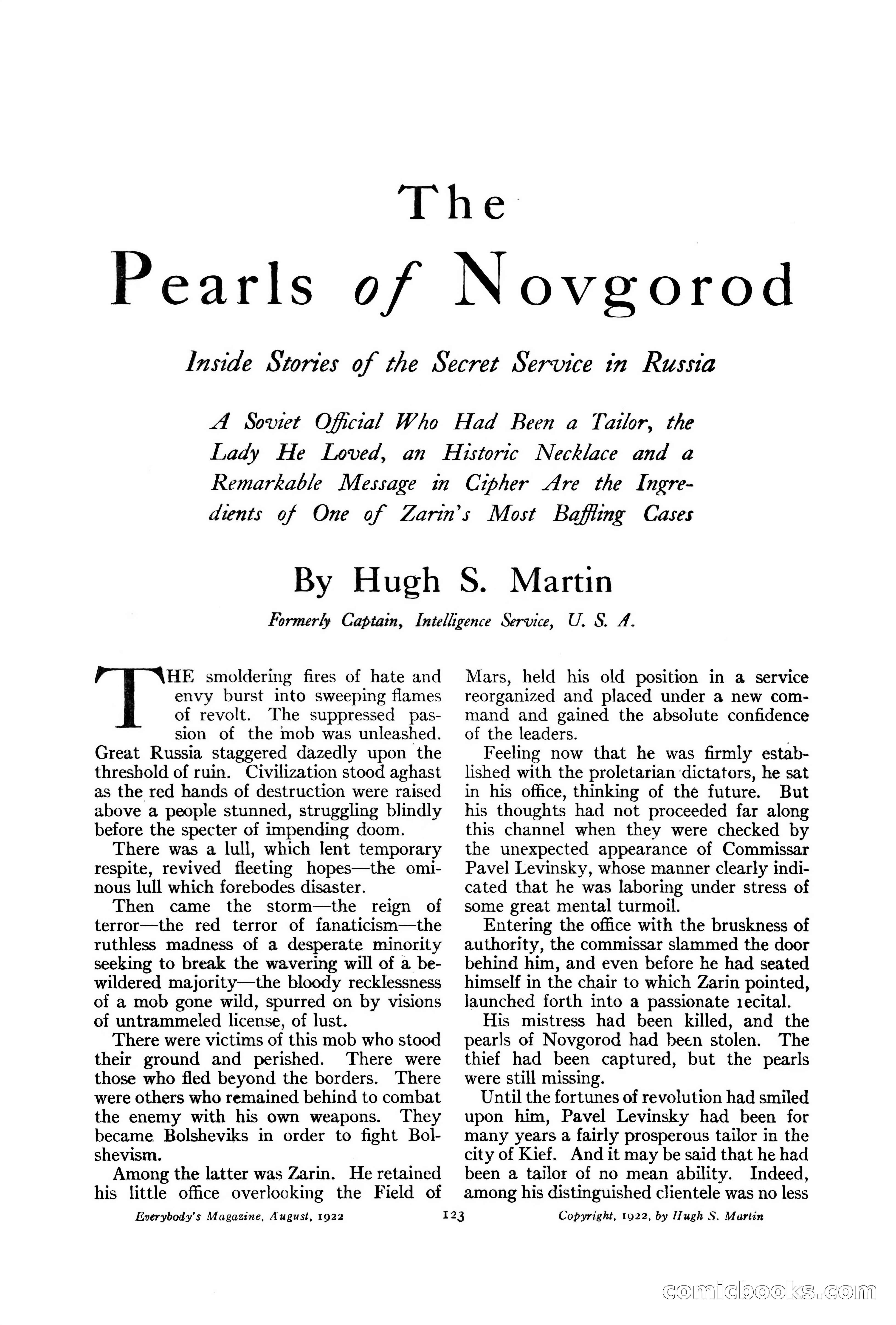 Everybody's Magazine, August 1922 — page 129 of 196