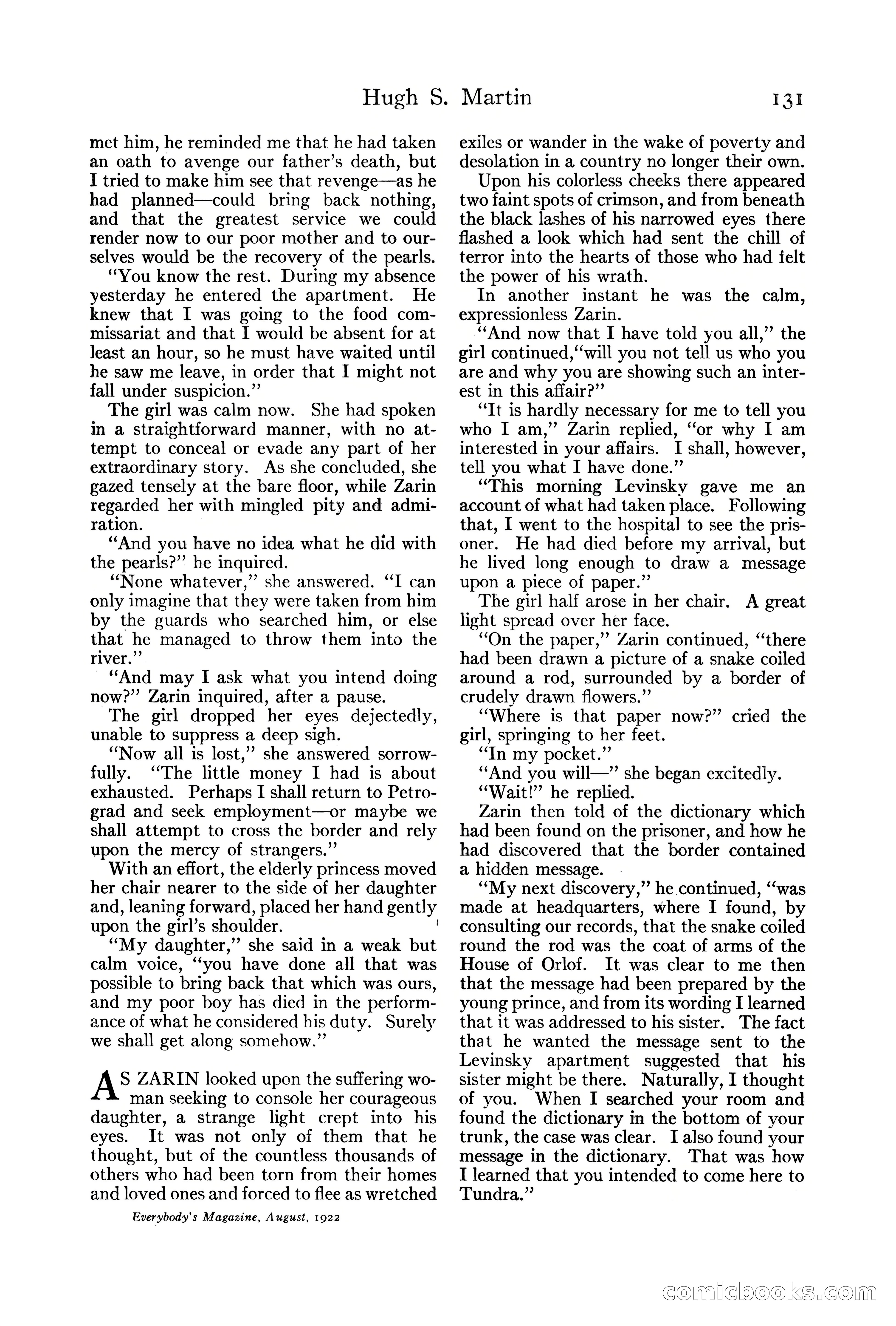Everybody's Magazine, August 1922 — page 137 of 196