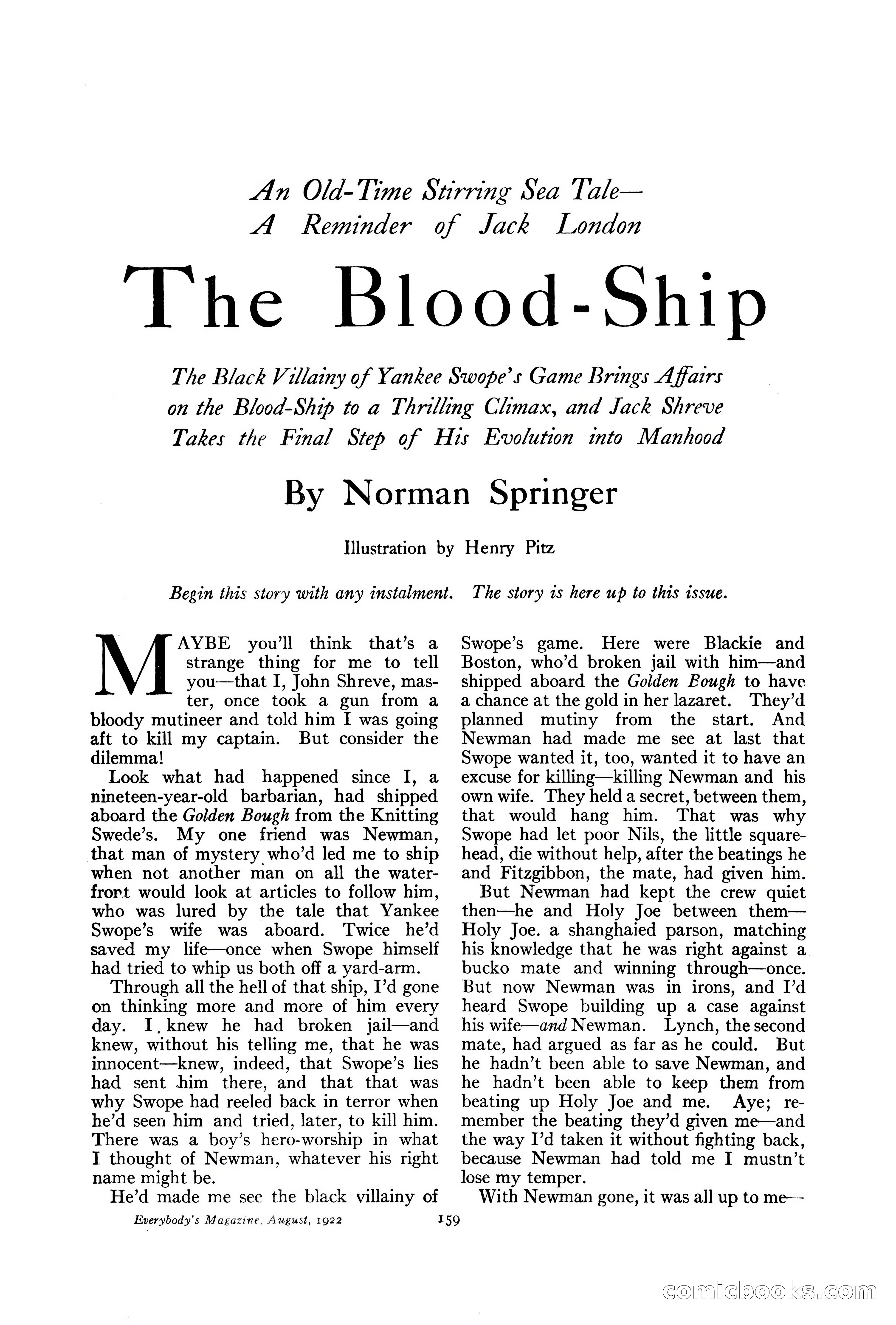 Everybody's Magazine, August 1922 — page 165 of 196