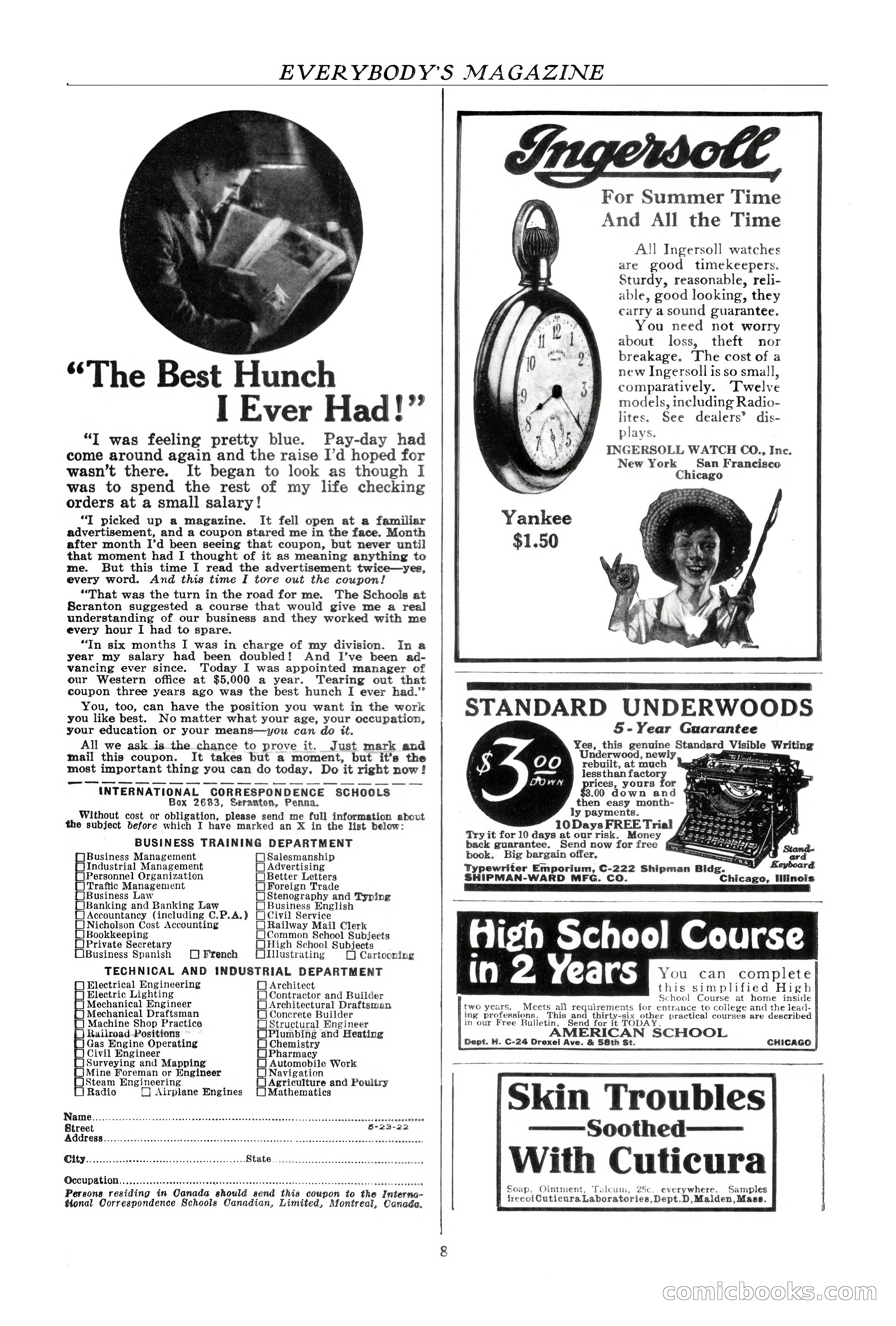 Everybody's Magazine, August 1922 — page 192 of 196