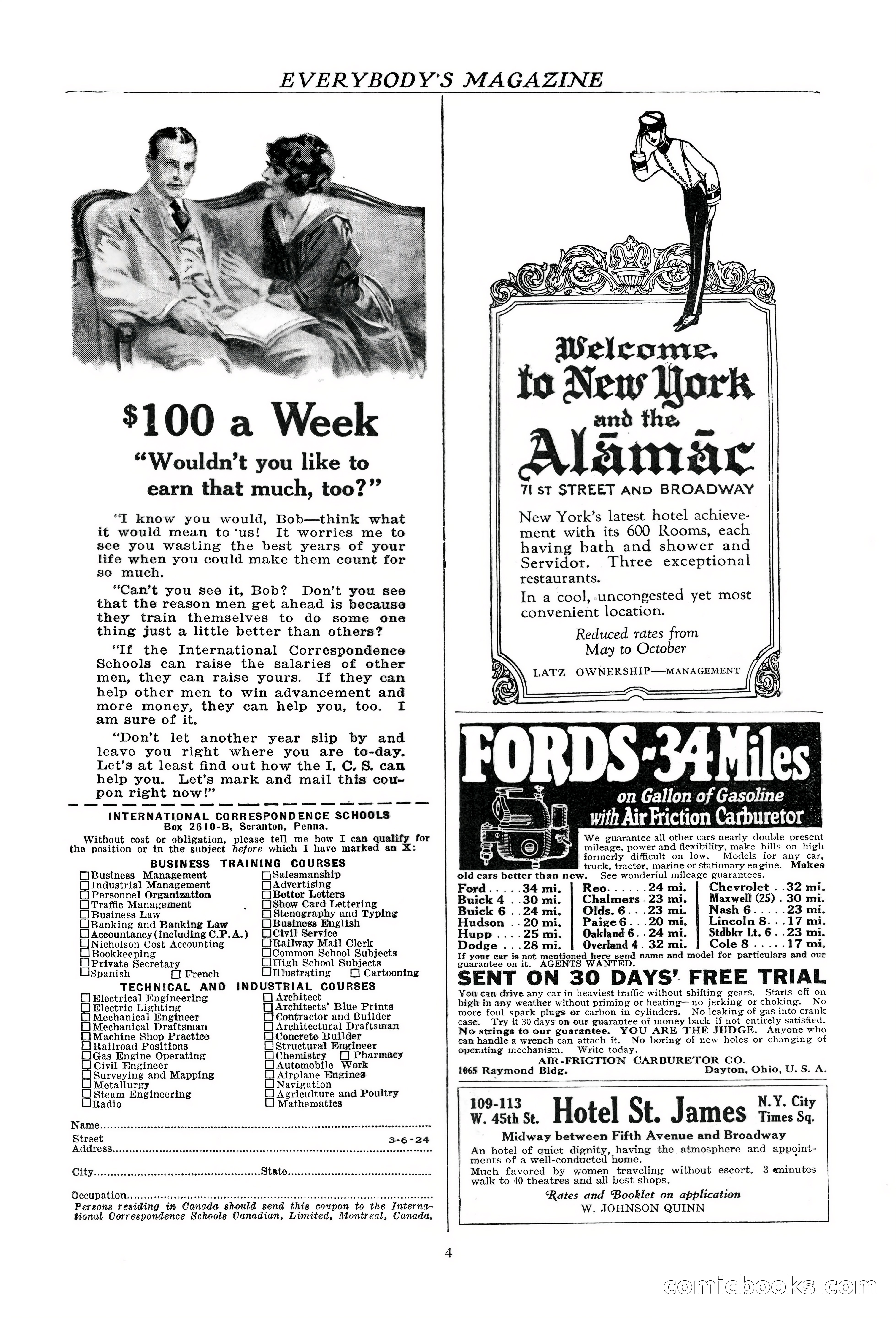 Everybody's Magazine, August 1924 — page 6 of 204