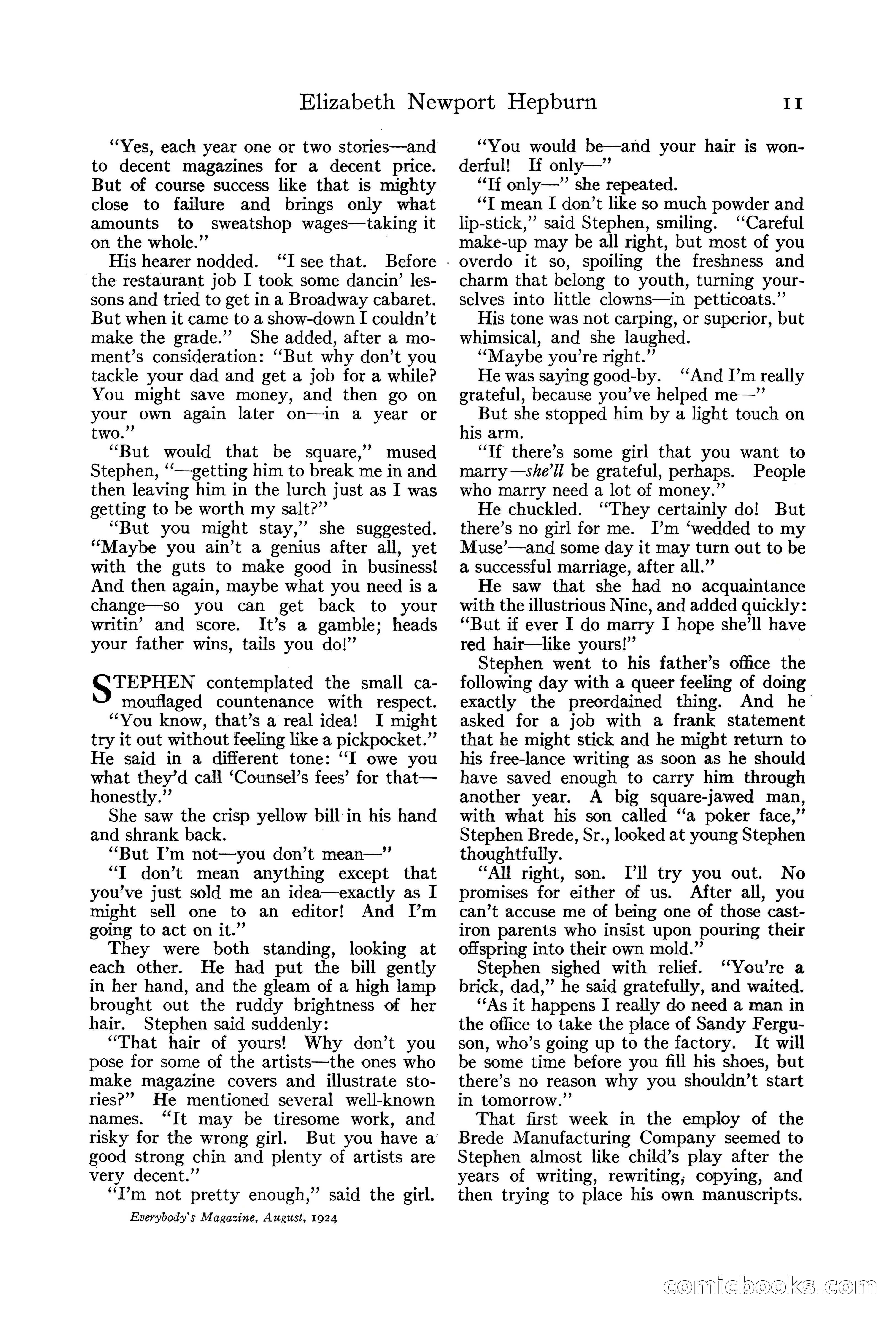 Everybody's Magazine, August 1924 — page 13 of 204