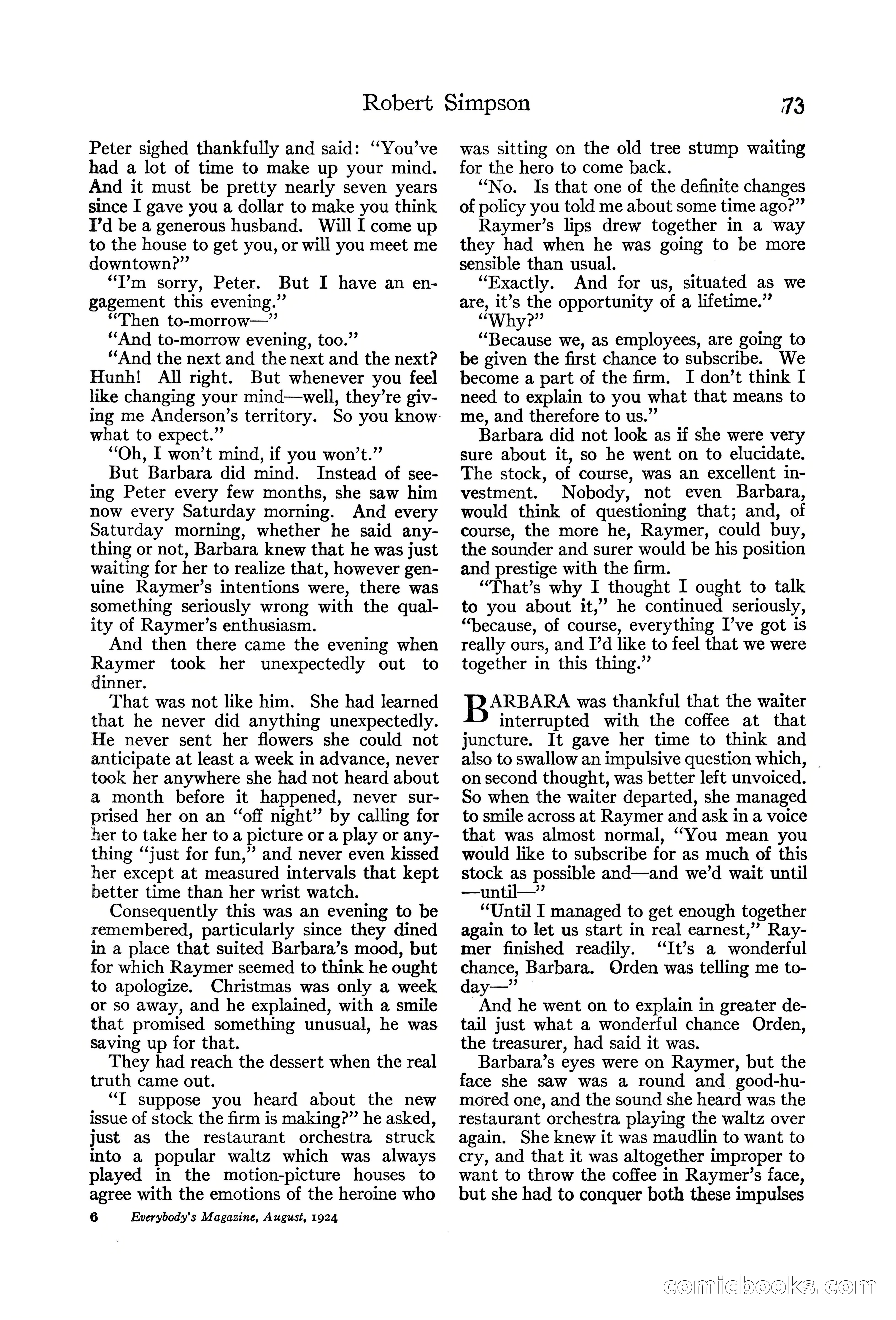 Everybody's Magazine, August 1924 — page 75 of 204