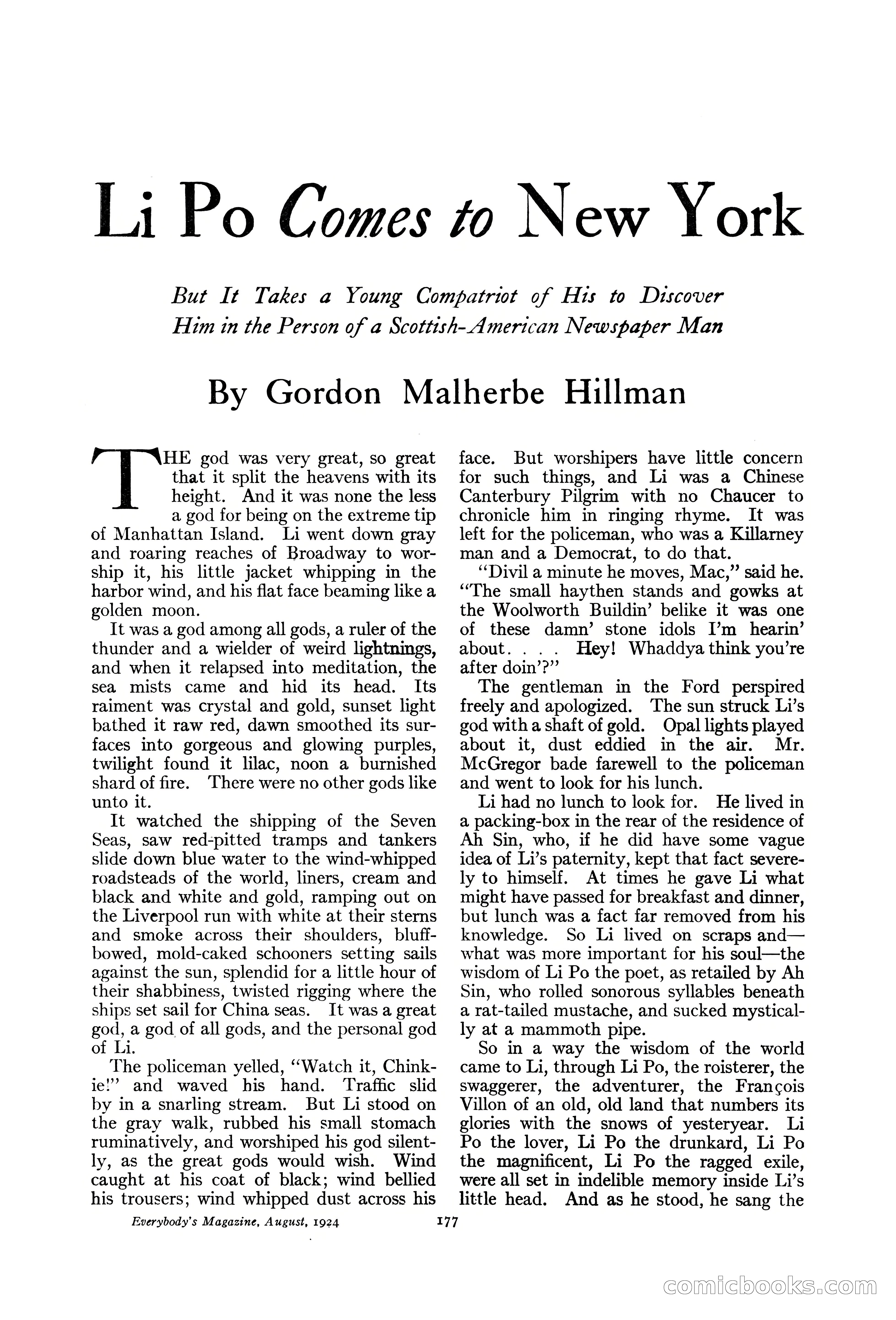 Everybody's Magazine, August 1924 — page 179 of 204