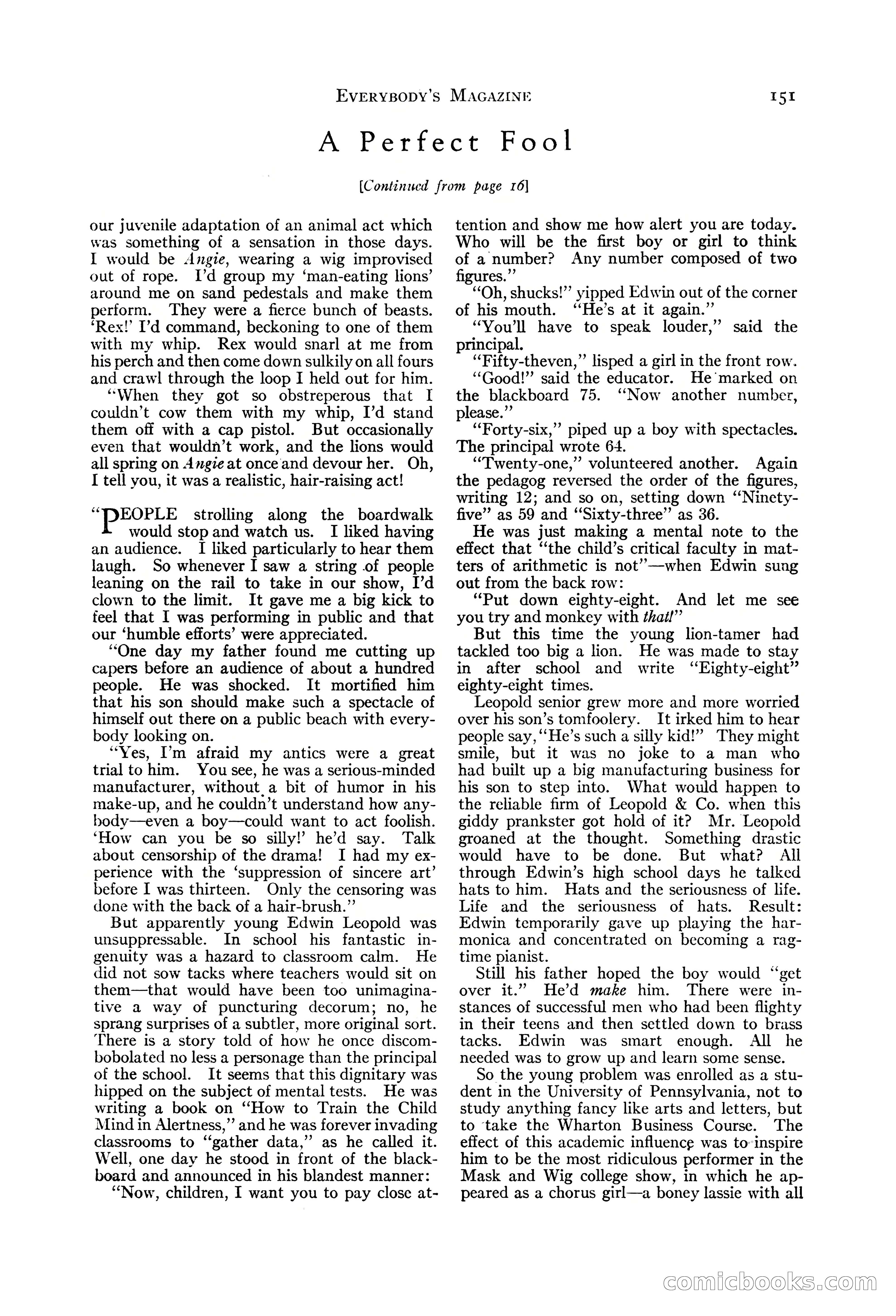 Everybody's Magazine, August 1925 — page 153 of 188