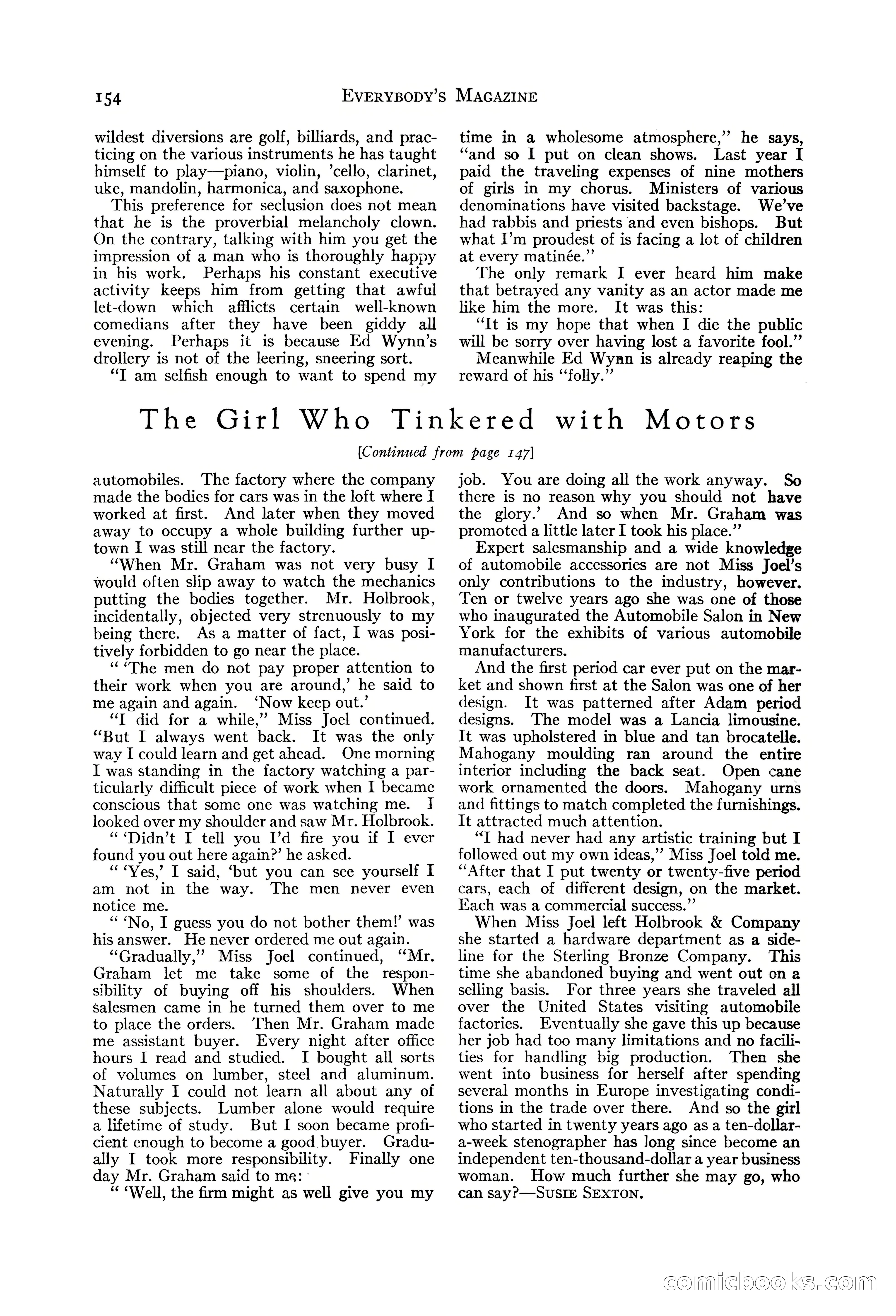 Everybody's Magazine, August 1925 — page 156 of 188