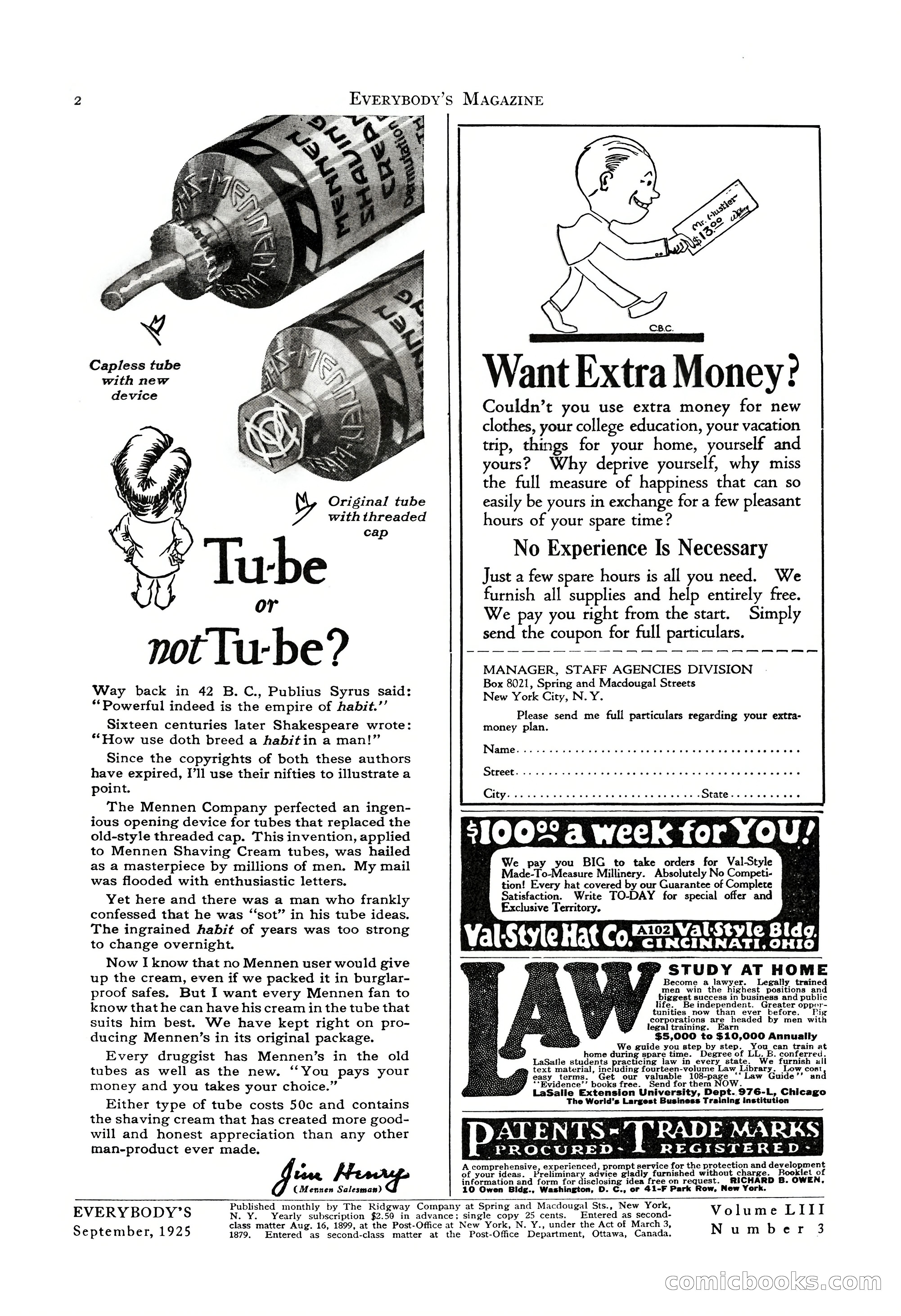 Everybody's Magazine, September 1925 — page 4 of 188