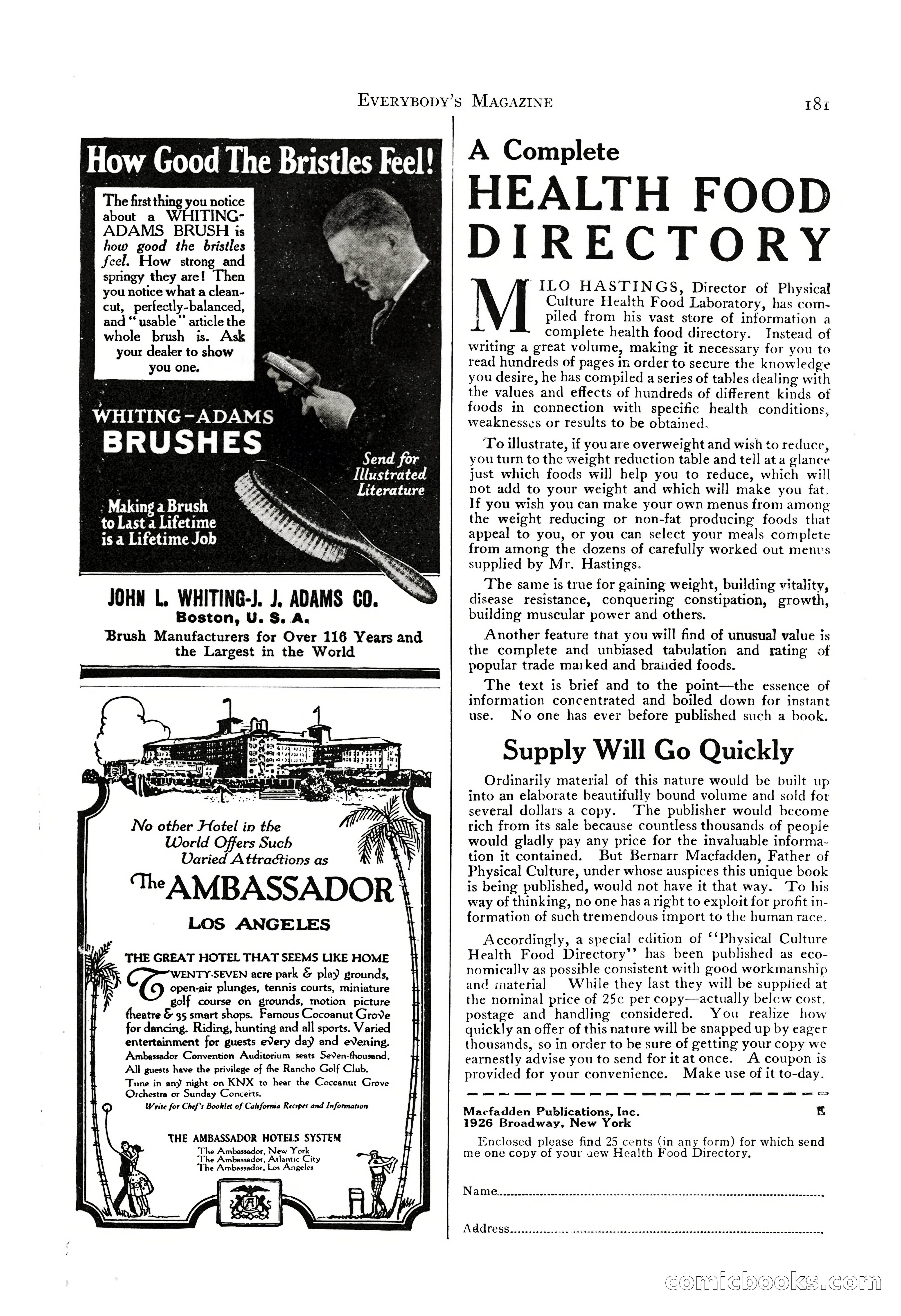 Everybody's Magazine, September 1925 — page 183 of 188