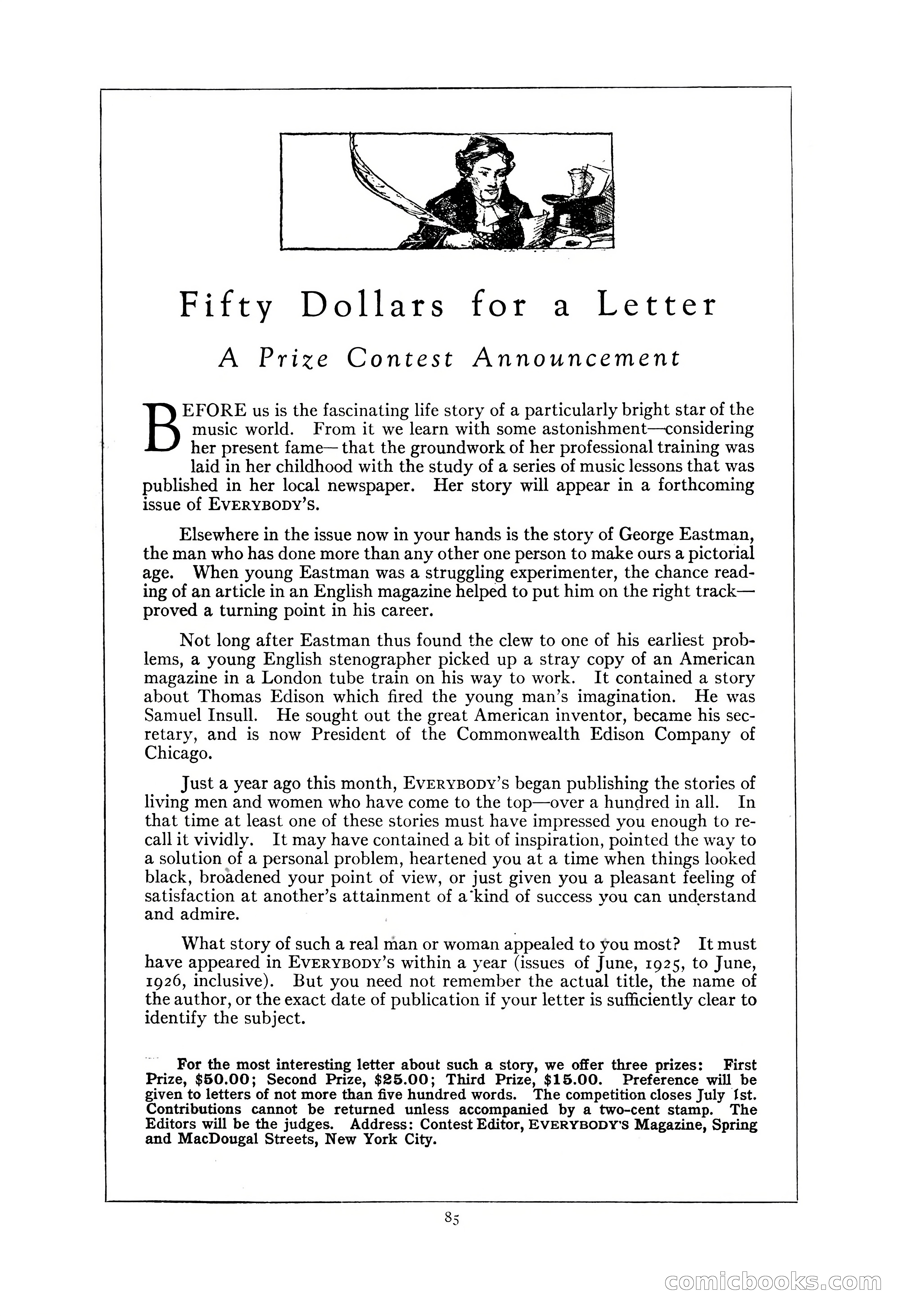Everybody's Magazine, June 1926 — page 87 of 190