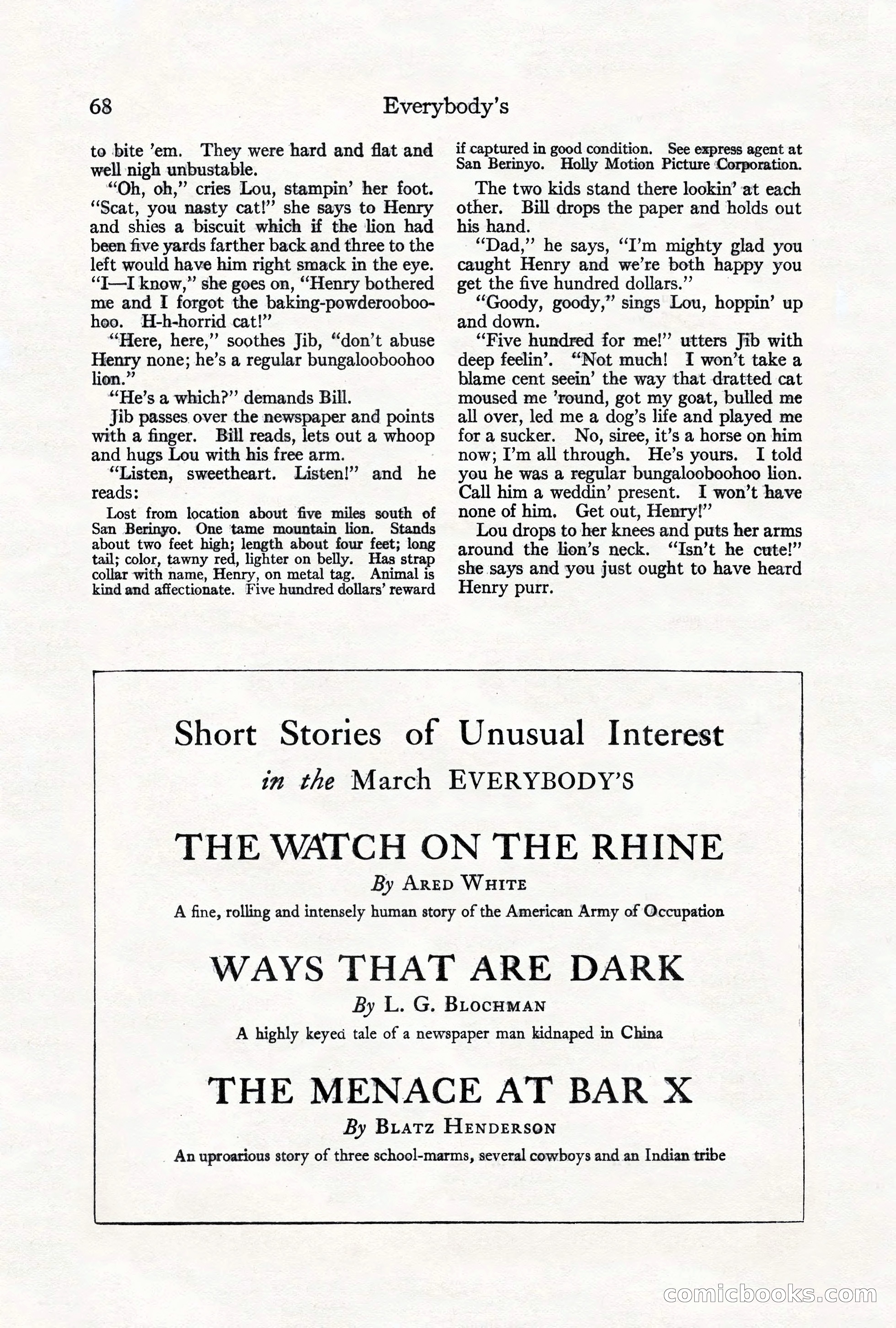 Everybody's Magazine, February 1927 — page 74 of 190