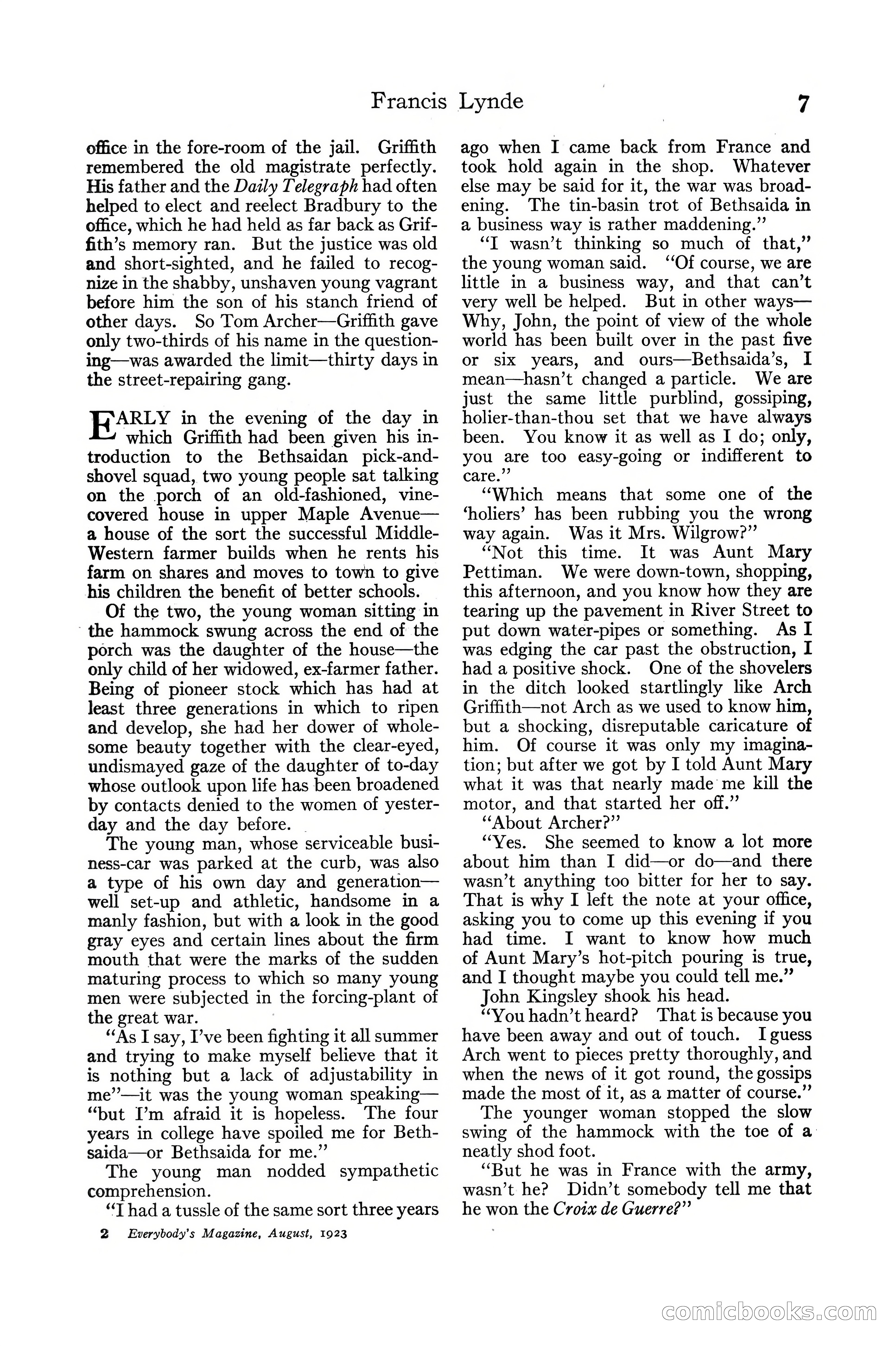 Everybody's Magazine, August 1923 — page 19 of 196