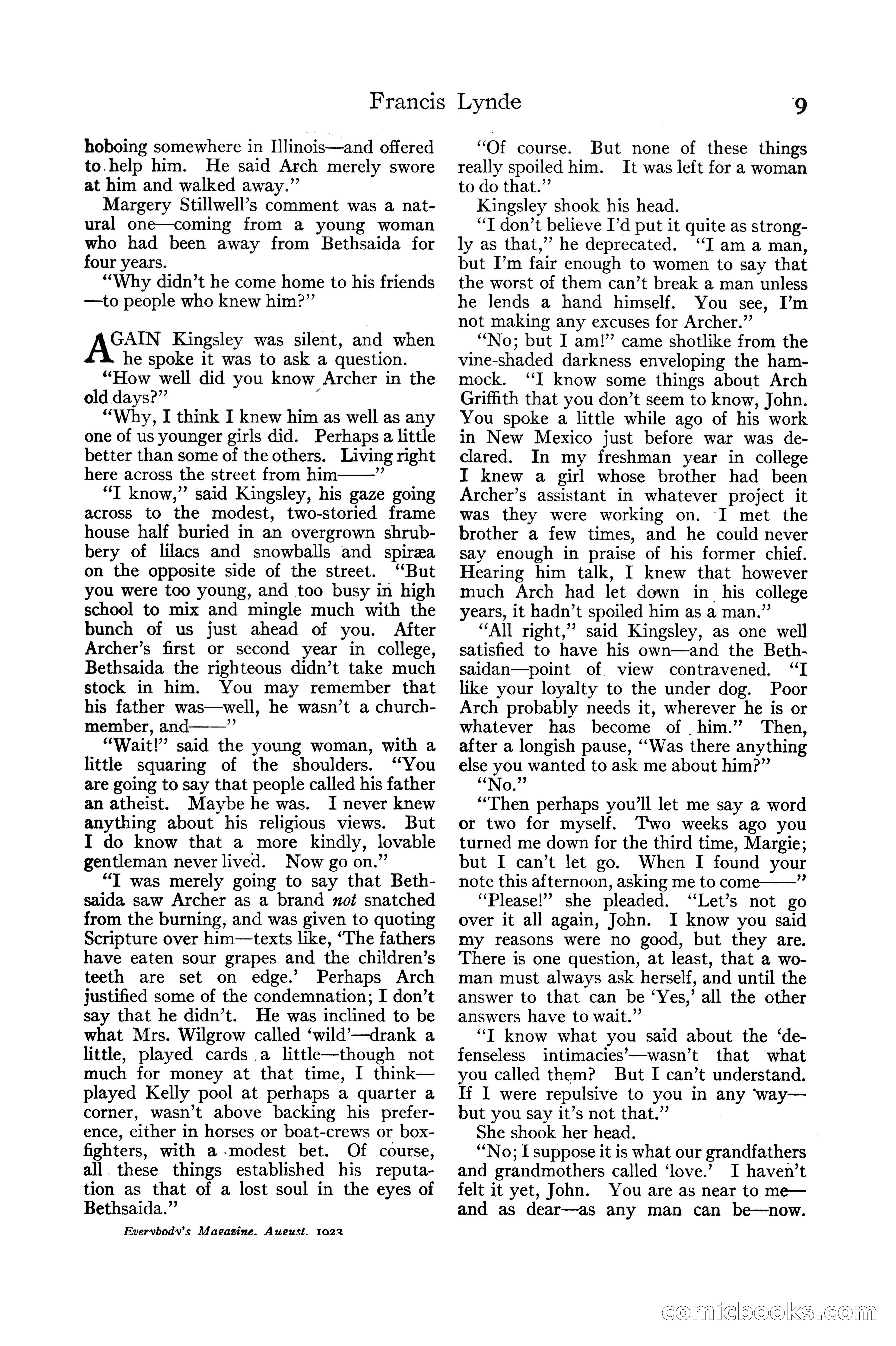 Everybody's Magazine, August 1923 — page 21 of 196