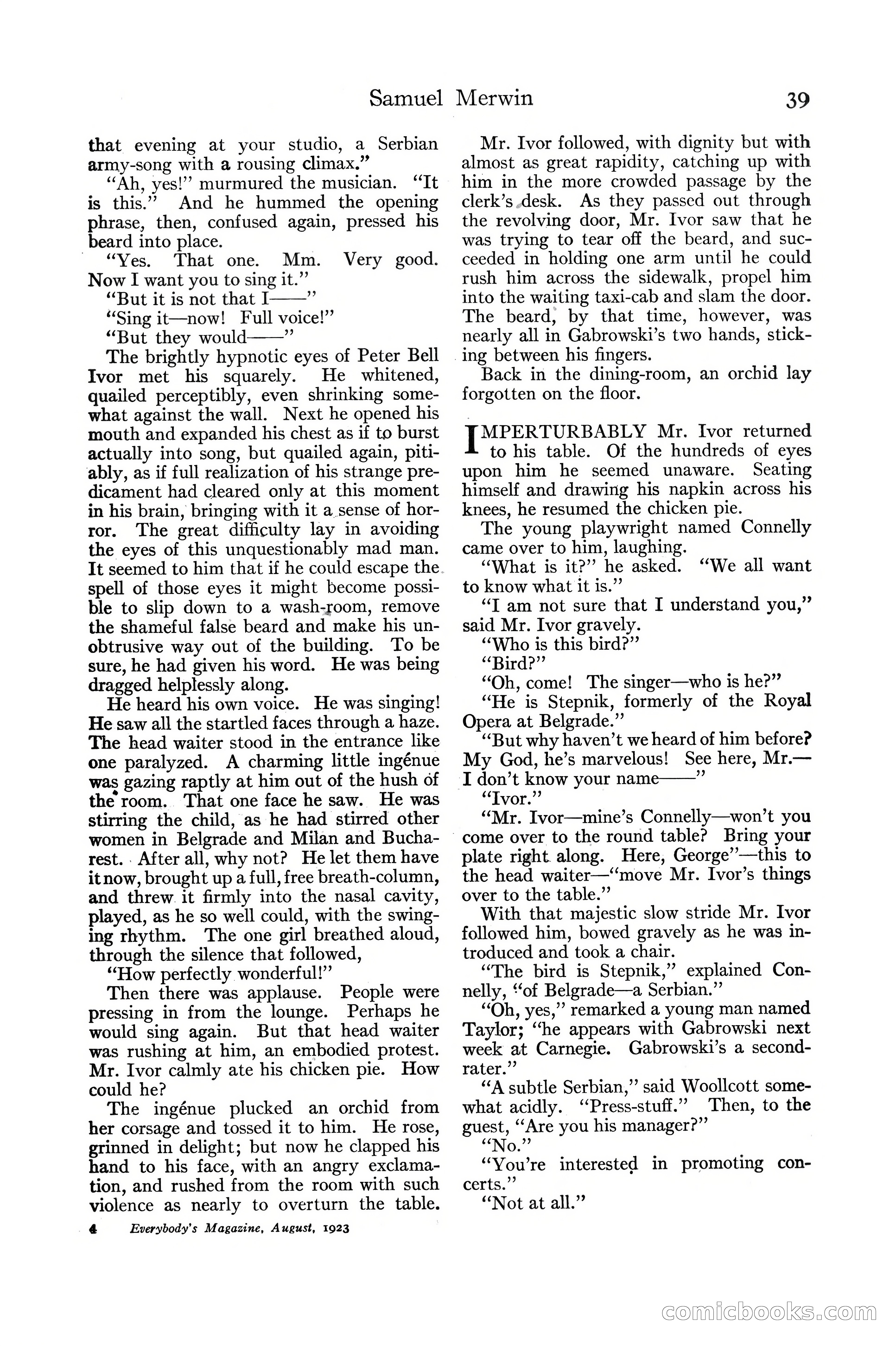 Everybody's Magazine, August 1923 — page 51 of 196