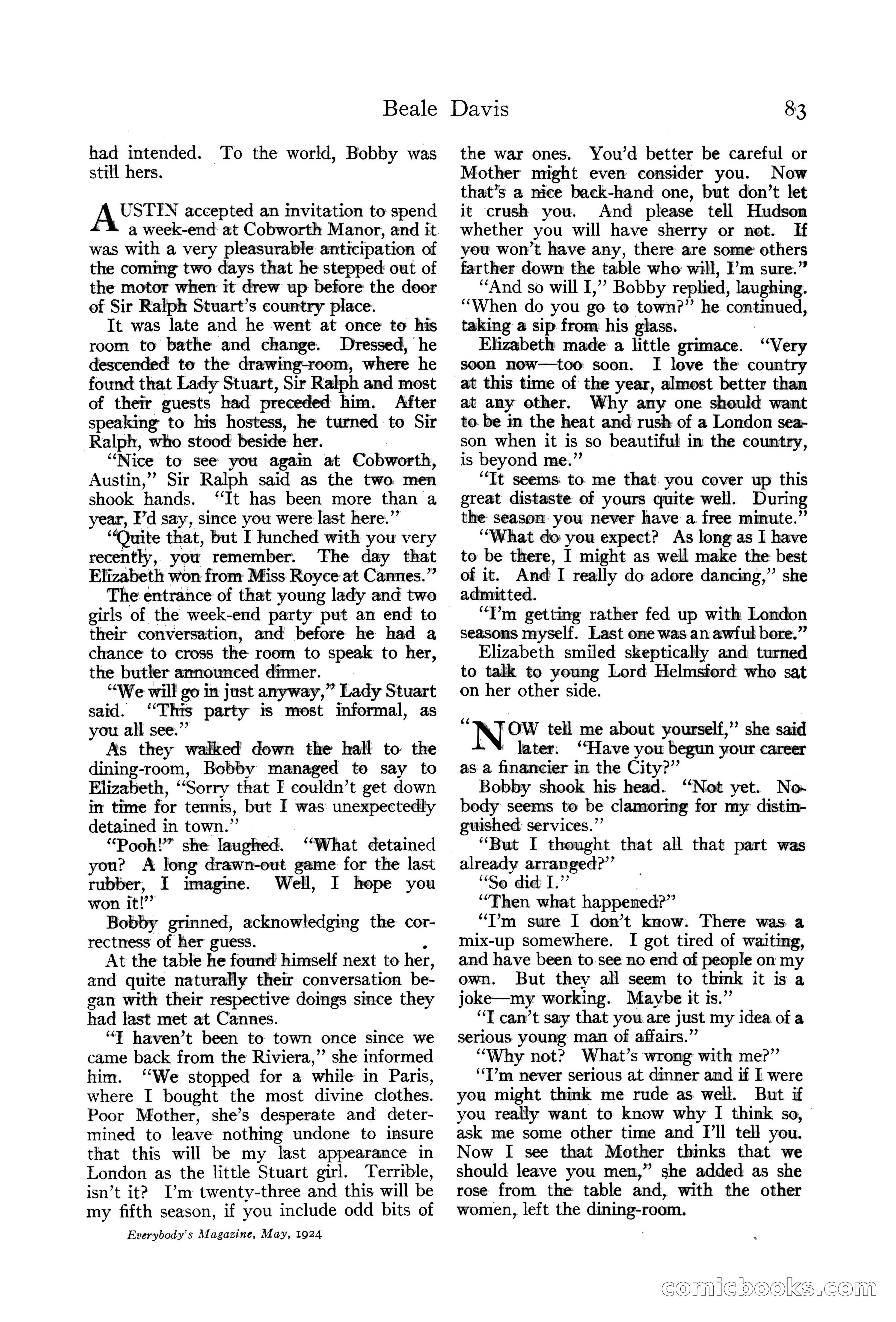 Everybody's Magazine, May 1924 — page 85 of 204