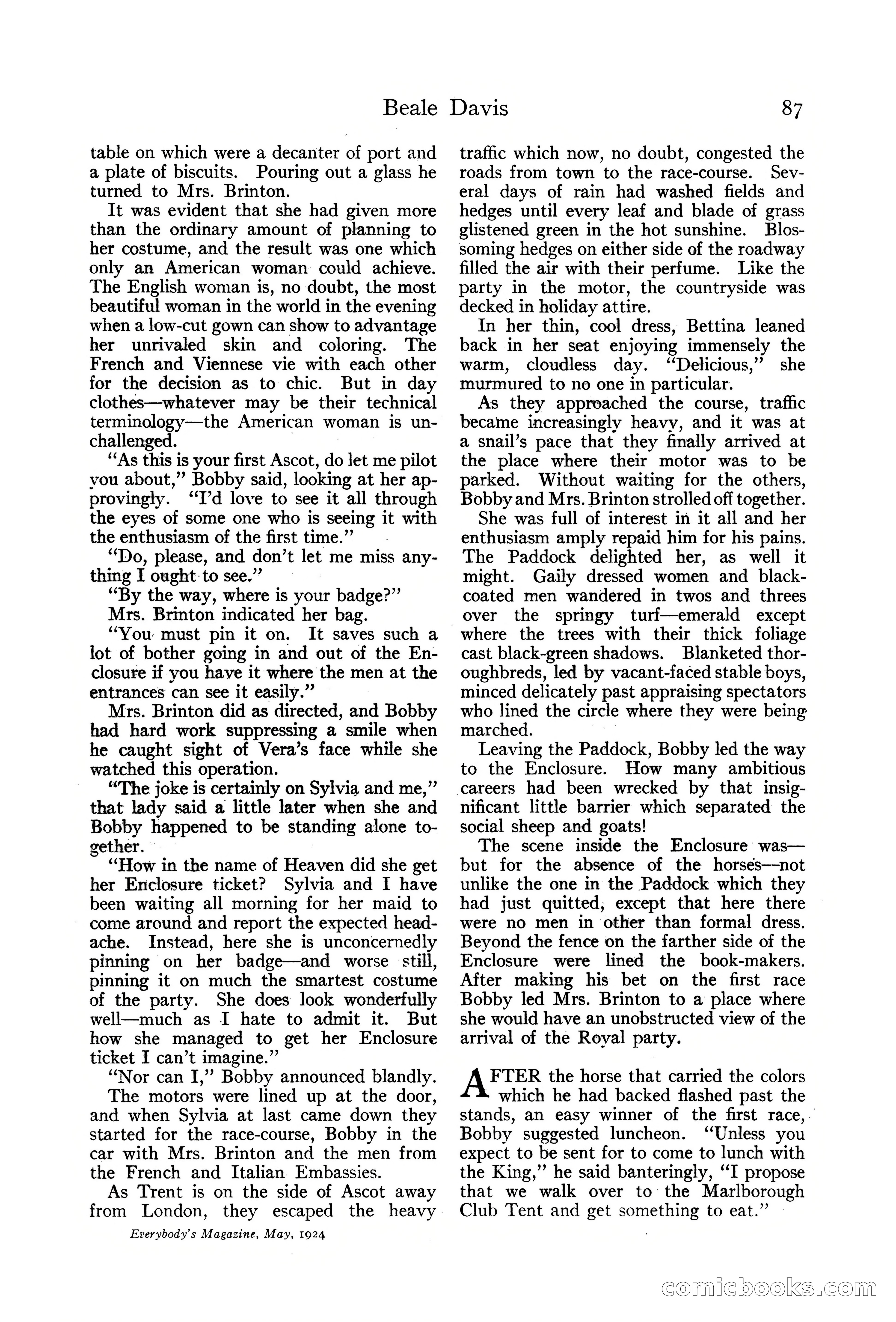 Everybody's Magazine, May 1924 — page 89 of 204