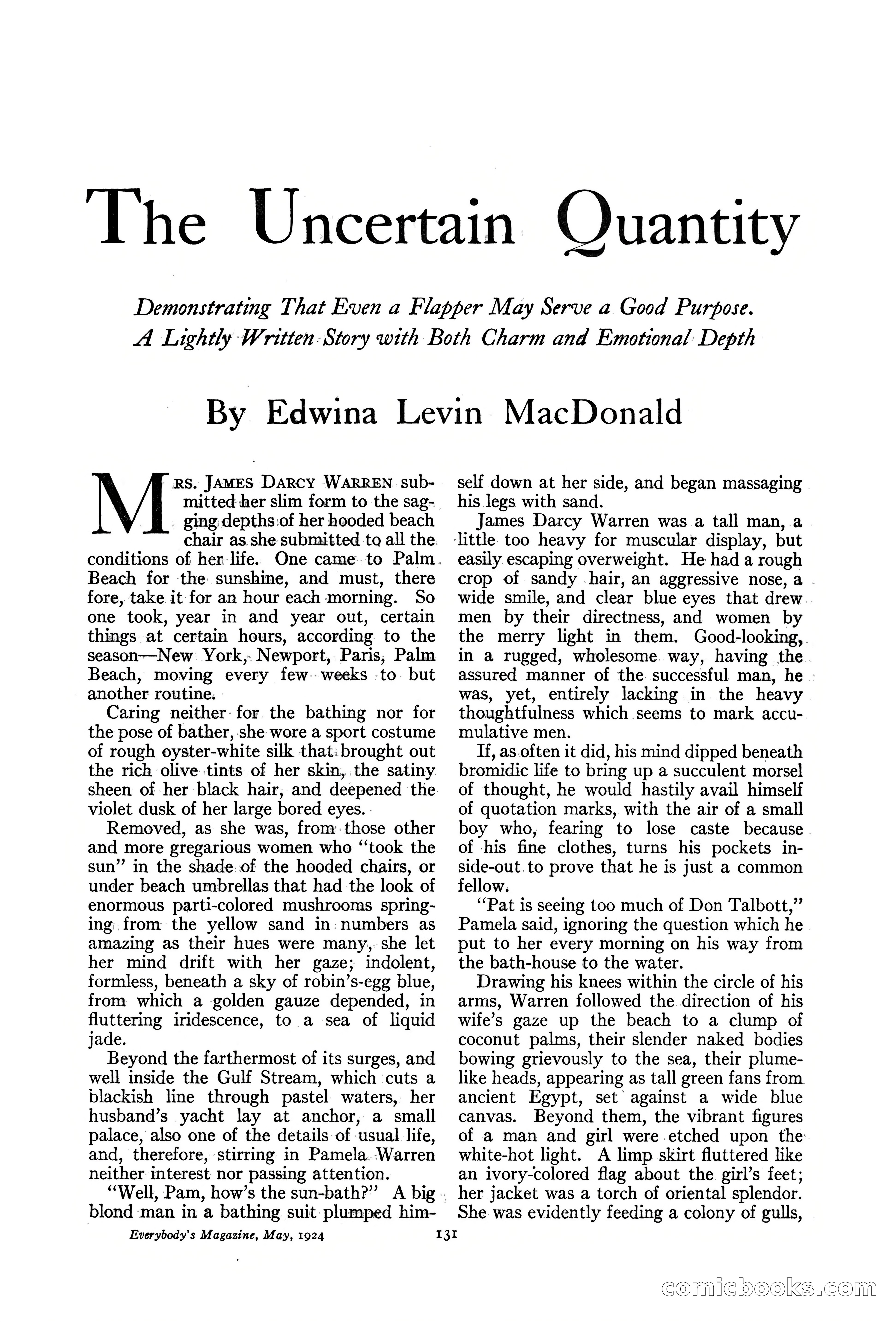 Everybody's Magazine, May 1924 — page 133 of 204