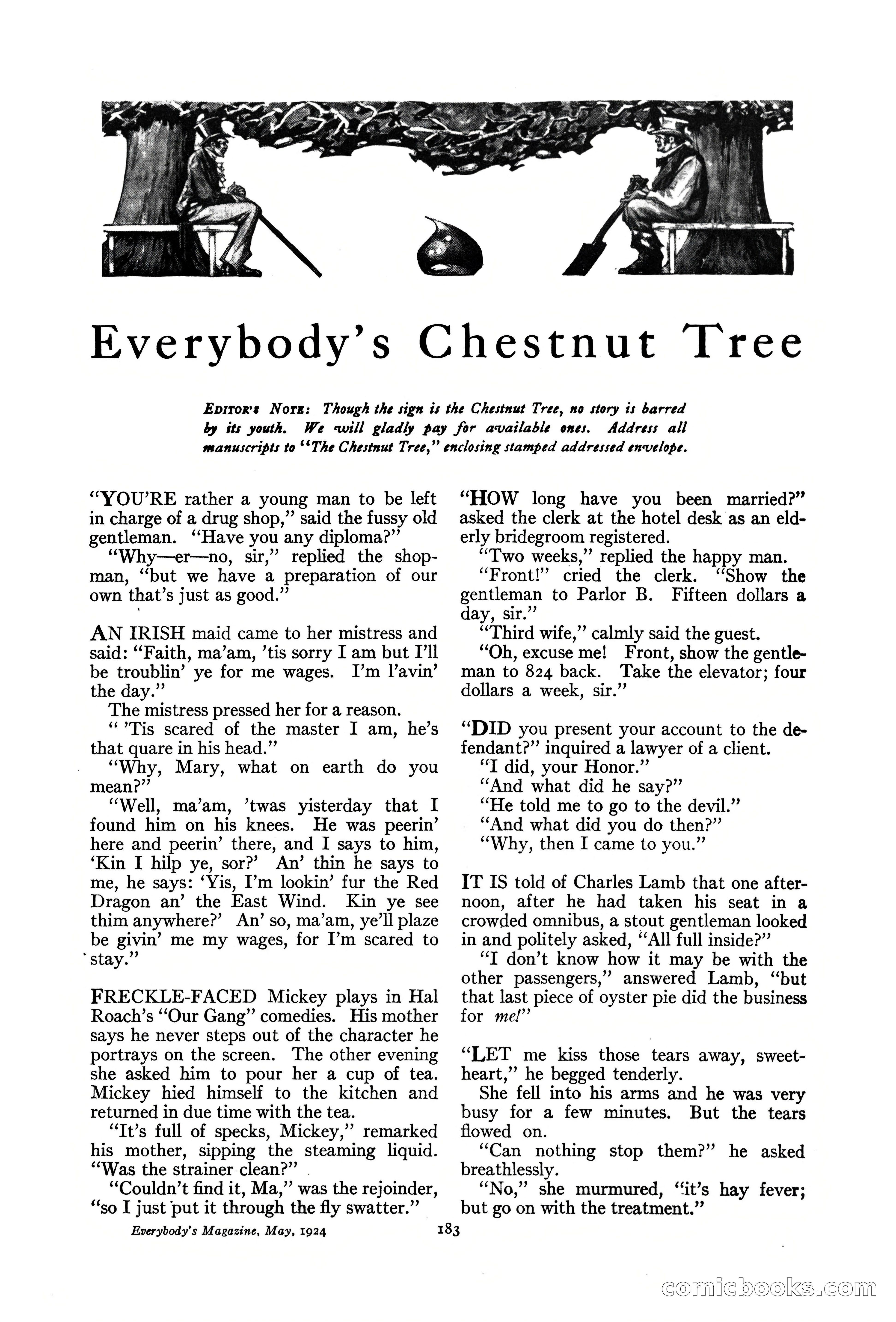 Everybody's Magazine, May 1924 — page 185 of 204