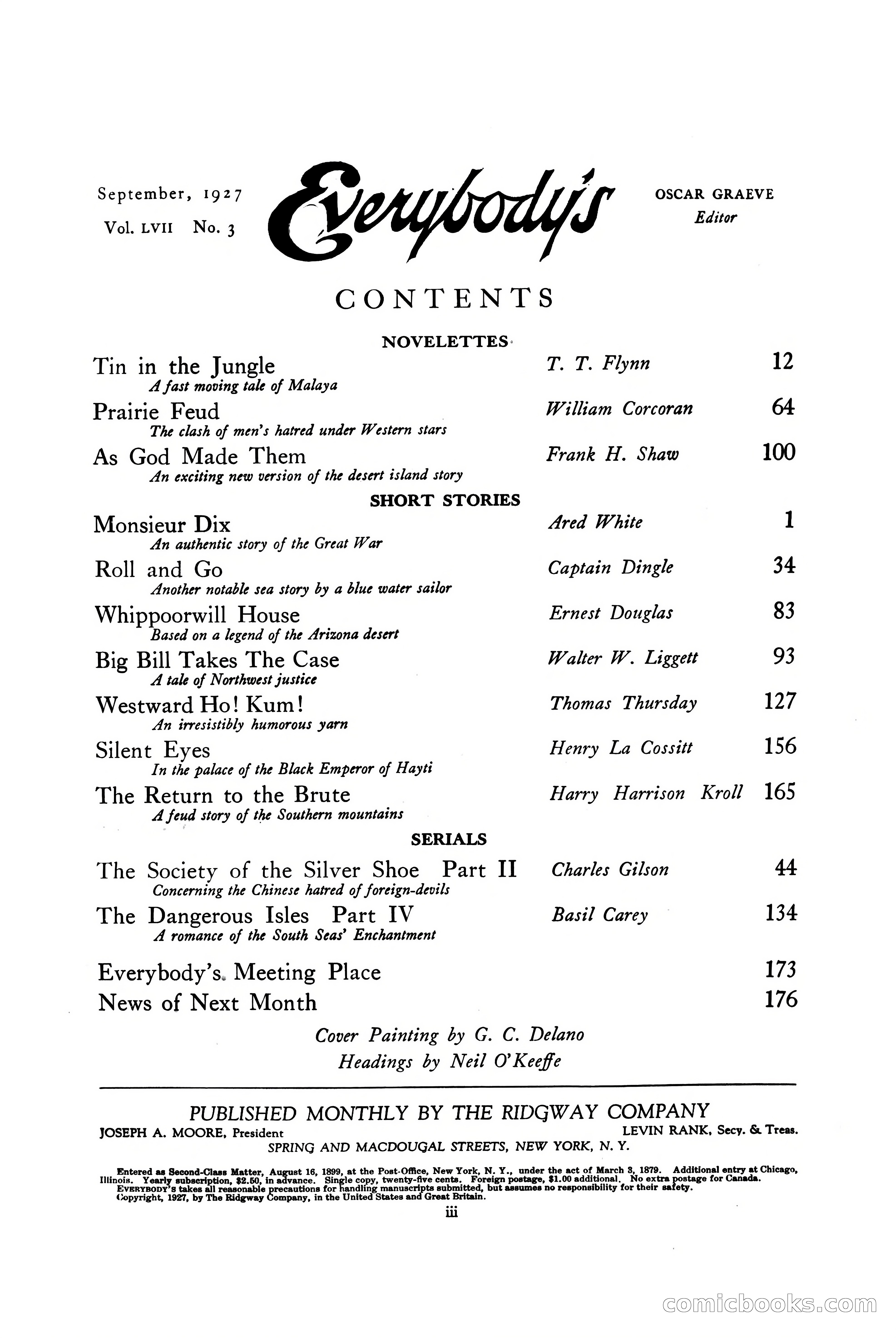Everybody's Magazine, September 1927 — page 5 of 194
