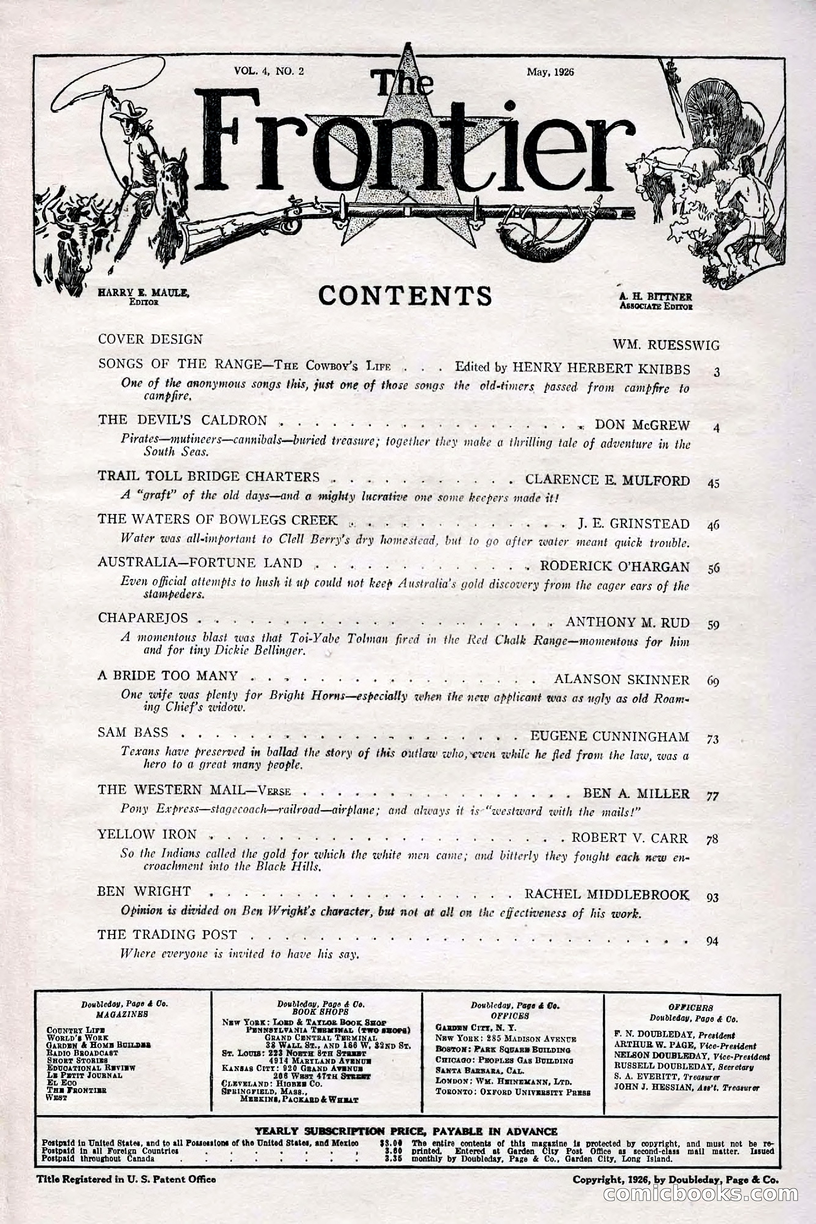 The Frontier, May 1926 — page 11 of 114