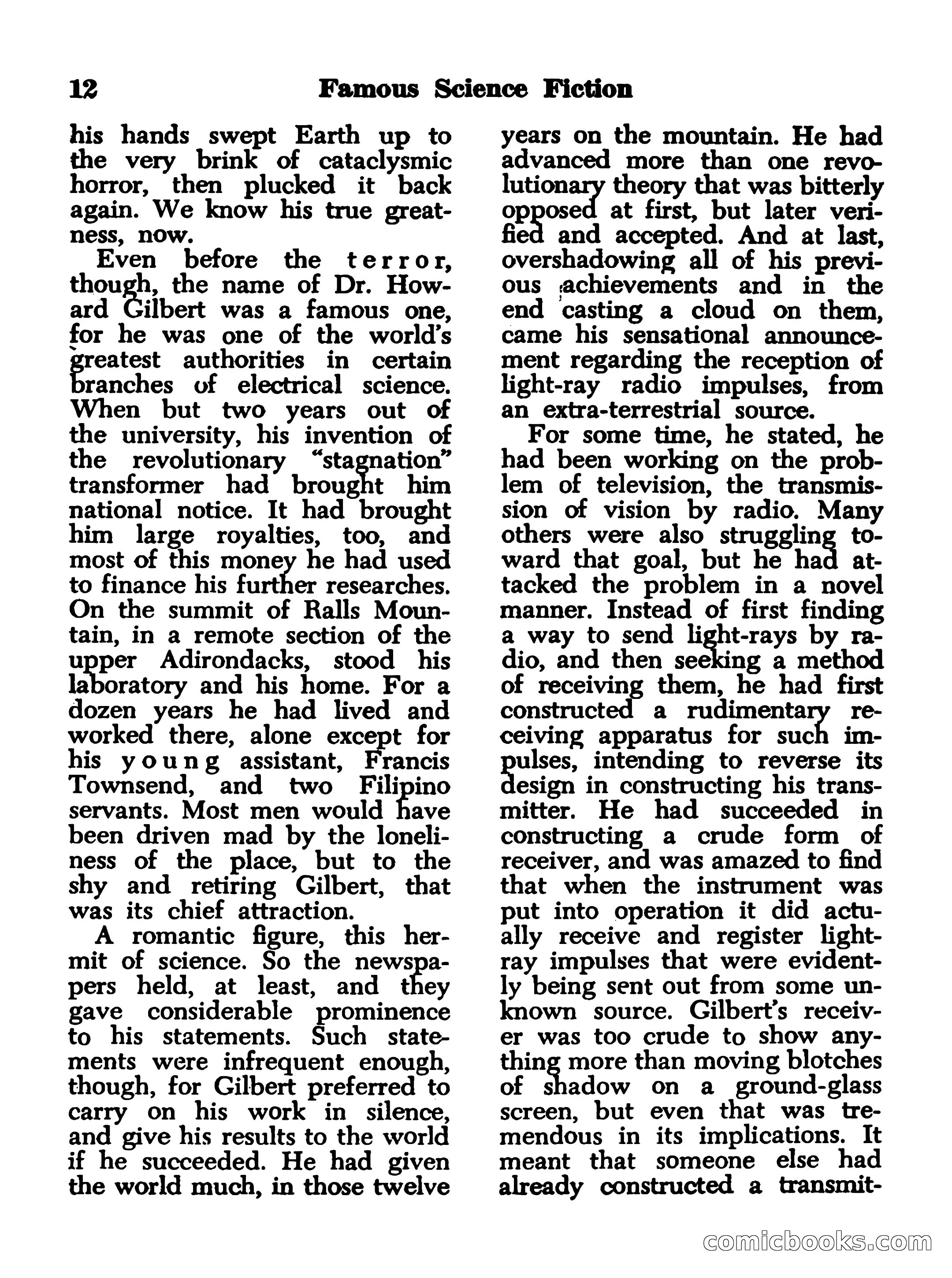 Famous Science Fiction No. 2 — page 12 of 132