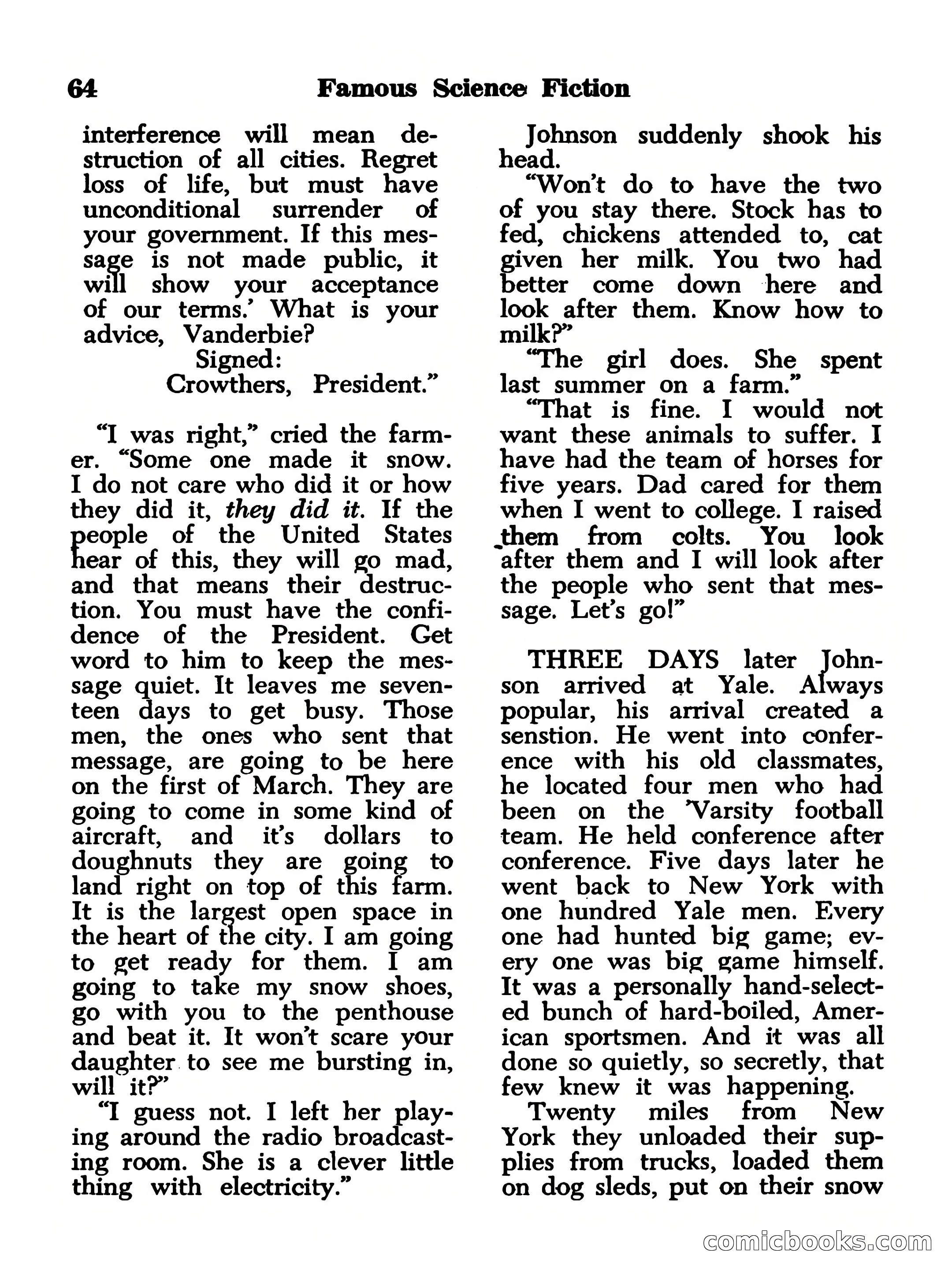 Famous Science Fiction No. 2 — page 64 of 132