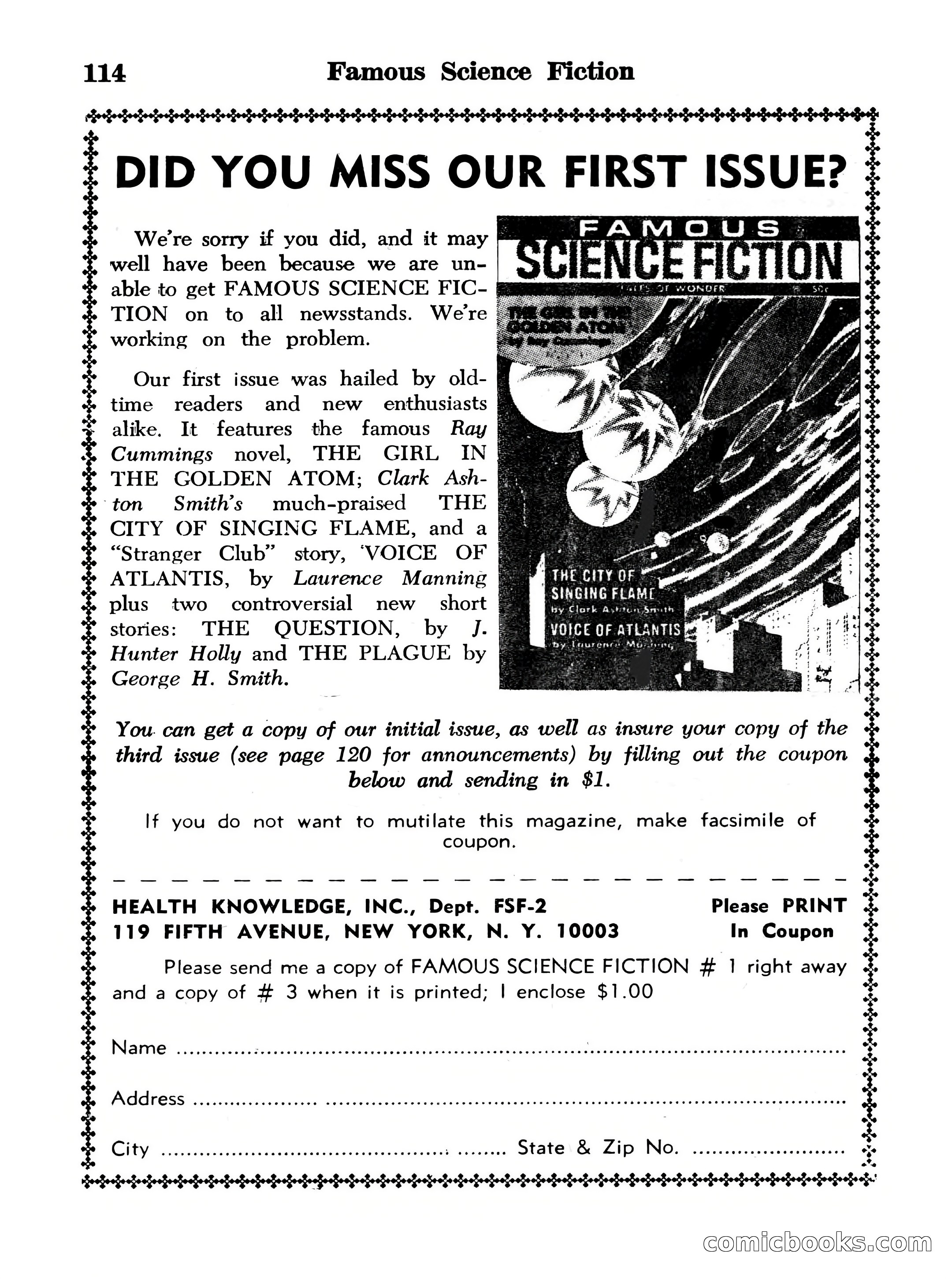 Famous Science Fiction No. 2 — page 114 of 132