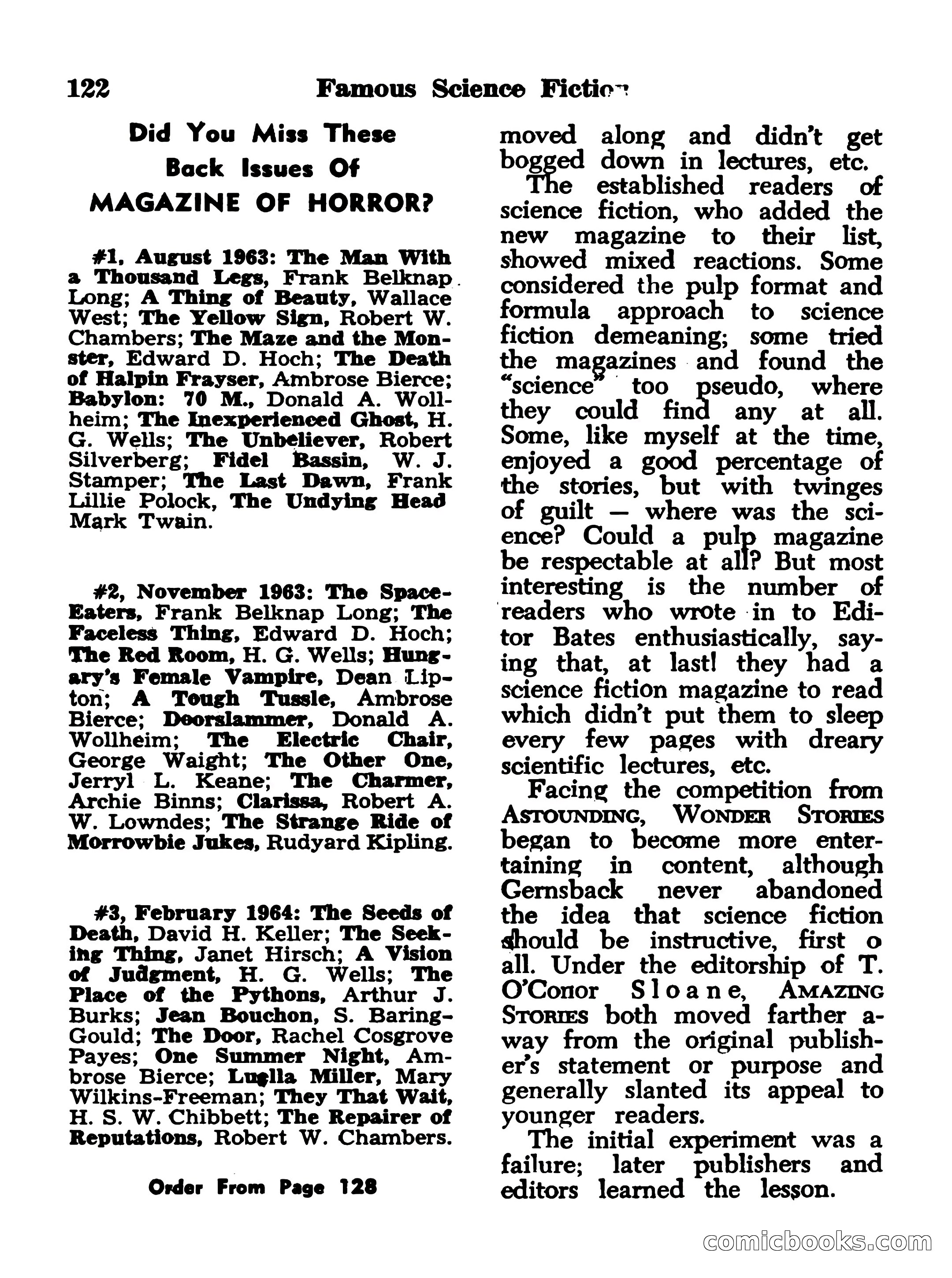 Famous Science Fiction No. 2 — page 122 of 132