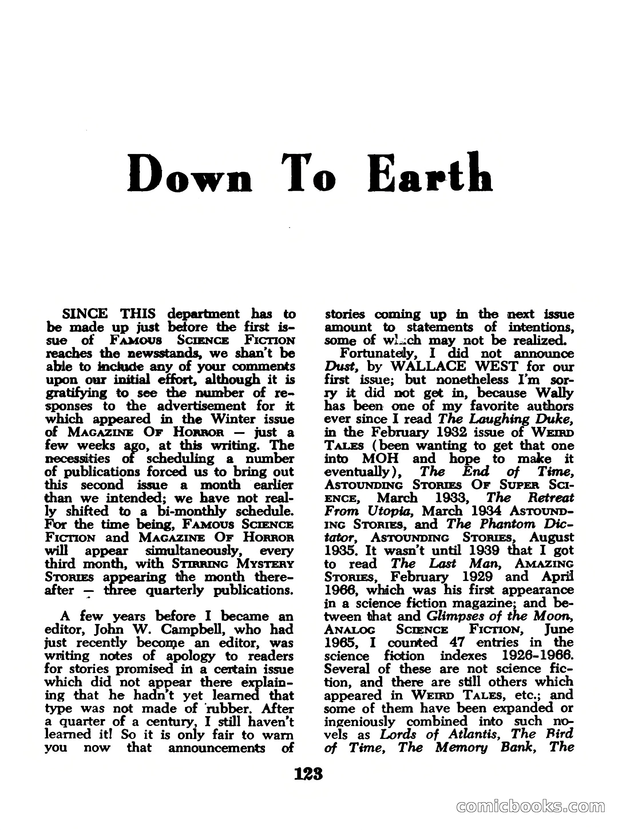 Famous Science Fiction No. 2 — page 123 of 132