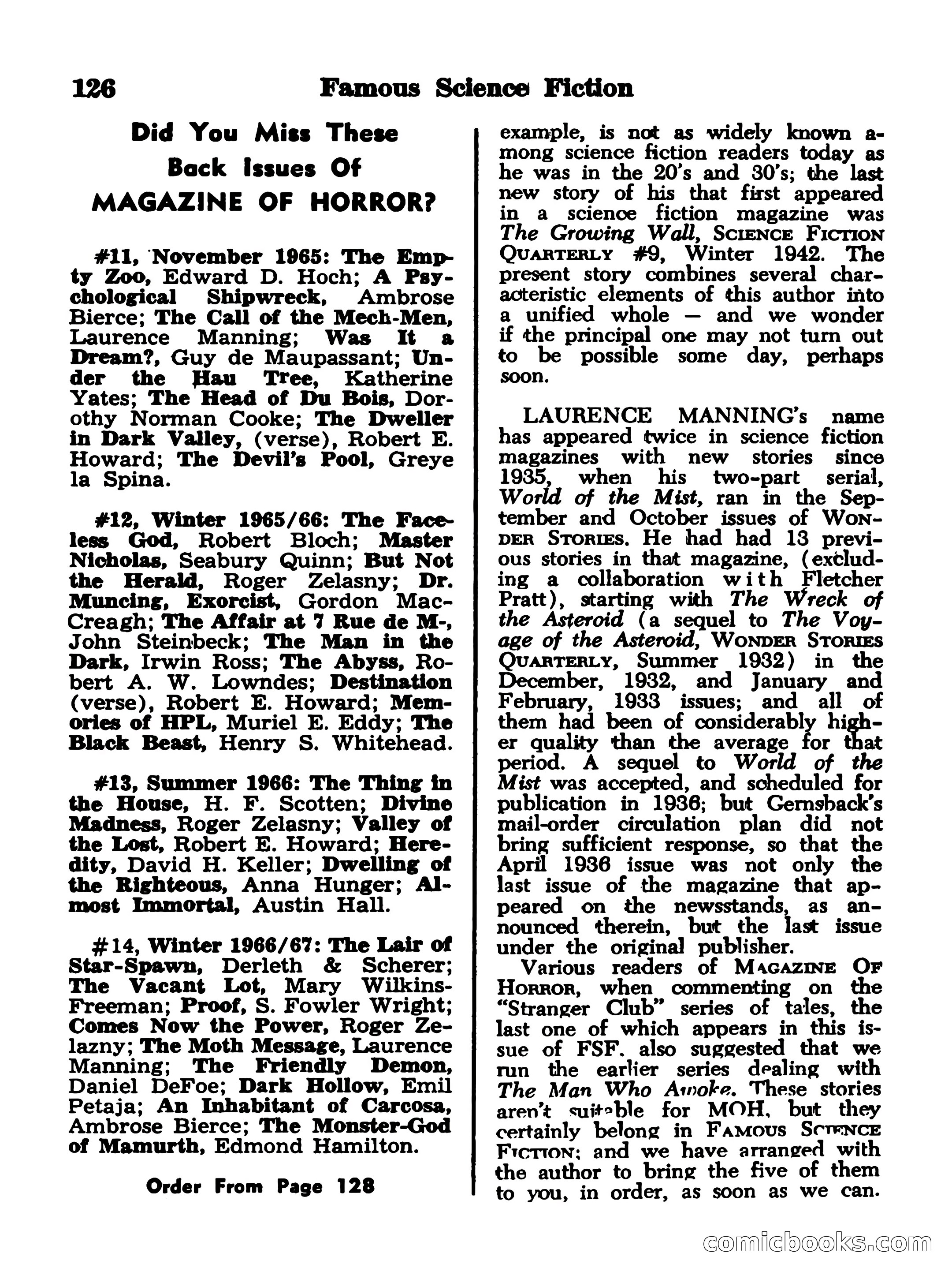 Famous Science Fiction No. 2 — page 126 of 132