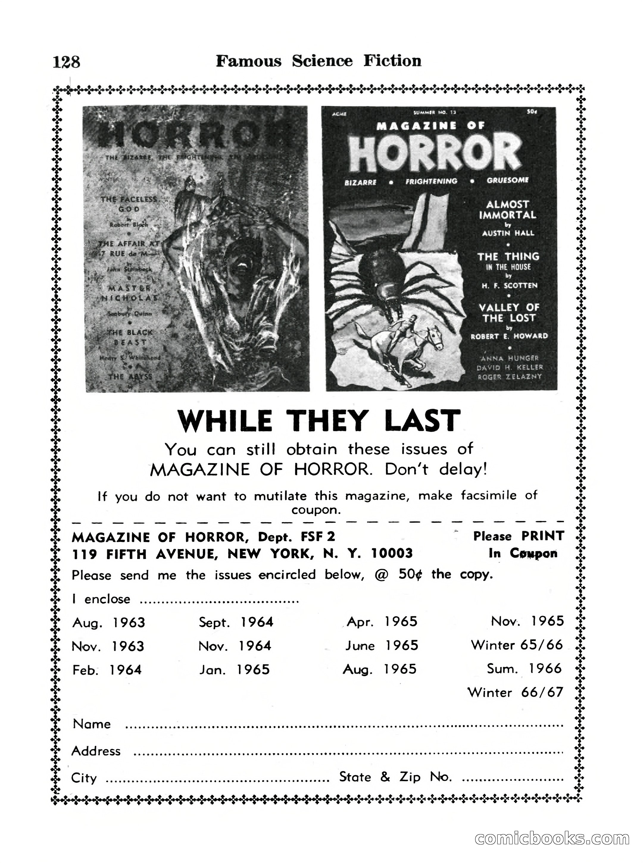 Famous Science Fiction No. 2 — page 128 of 132