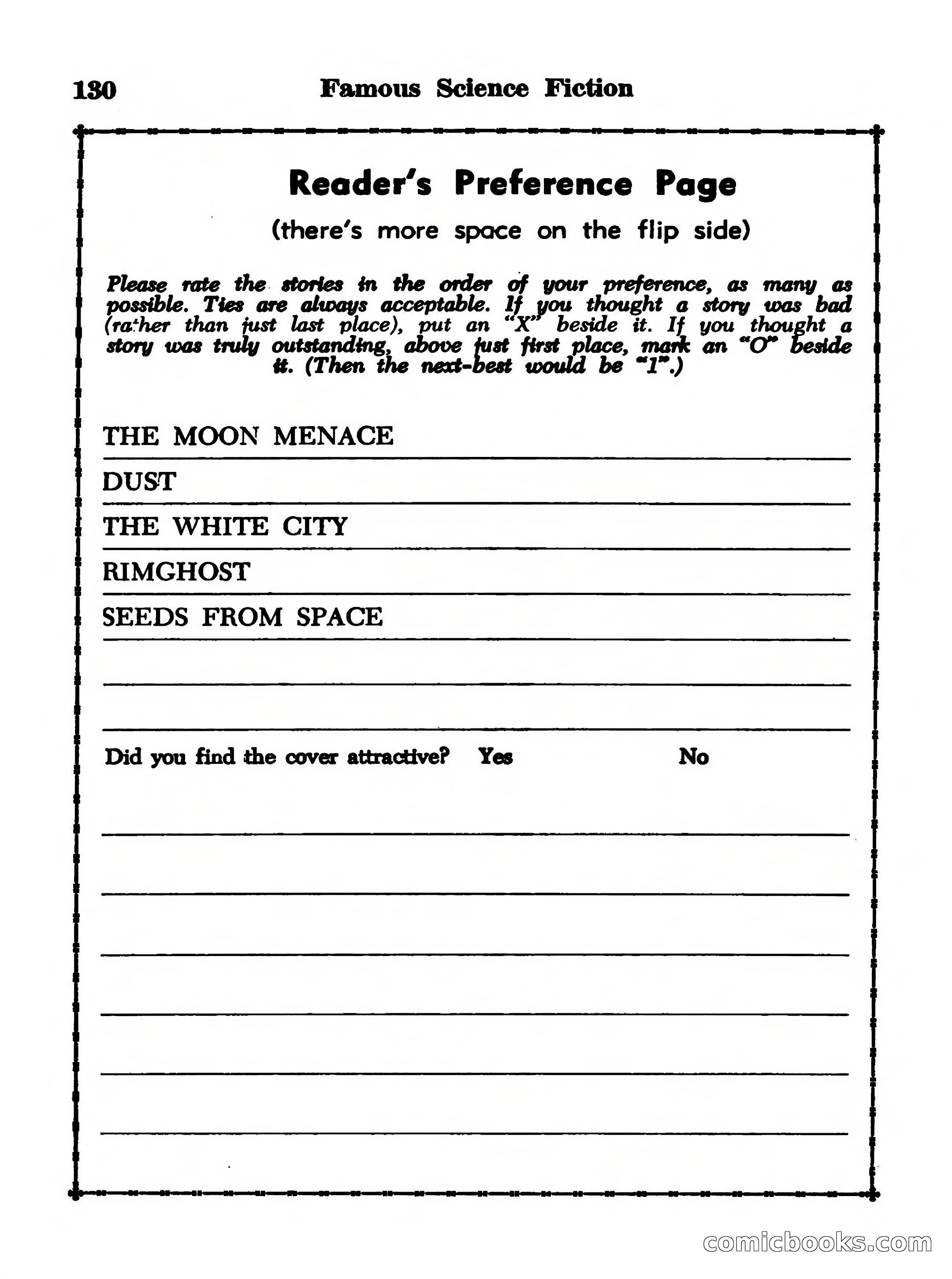 Famous Science Fiction No. 2 — page 130 of 132