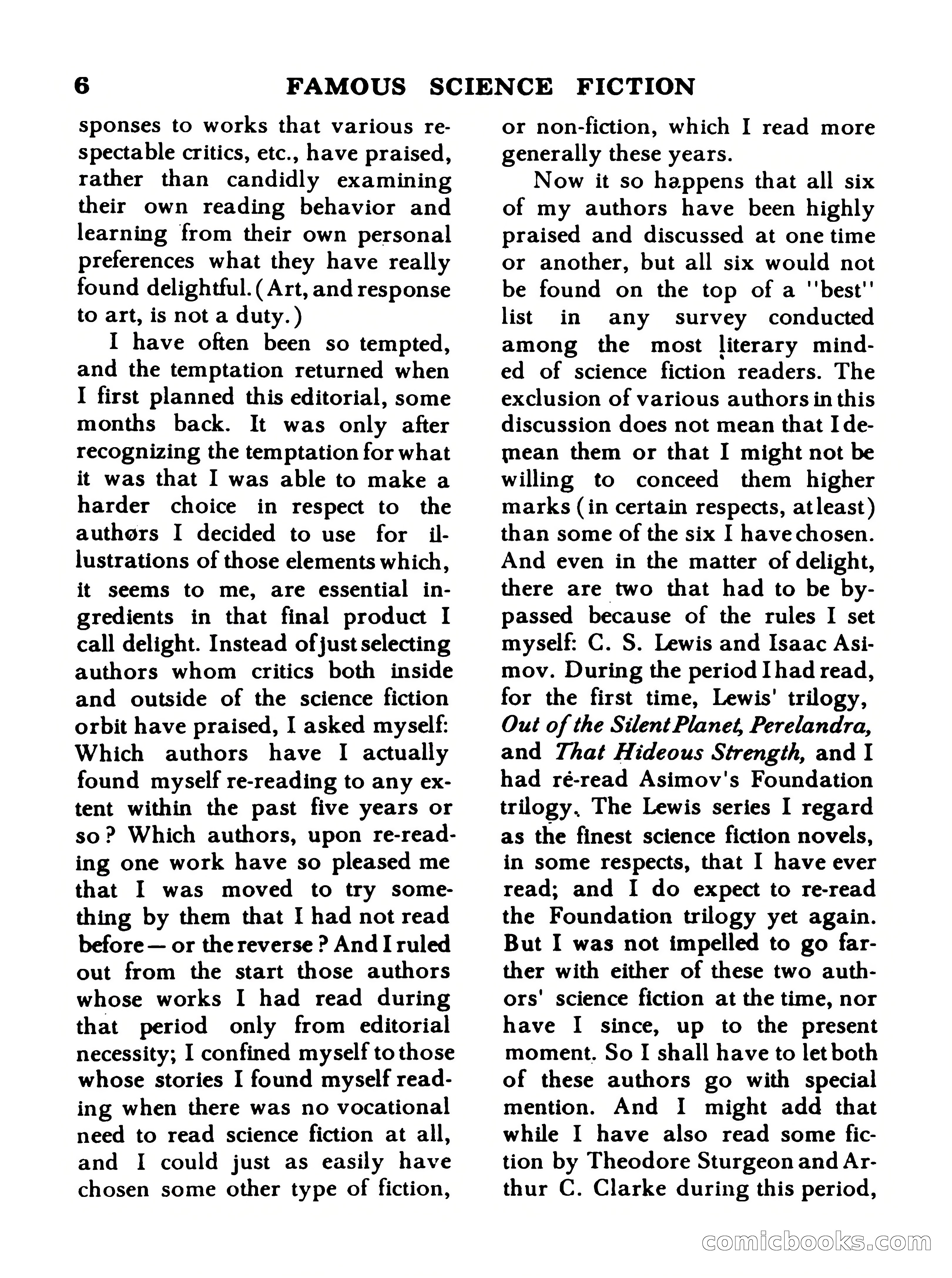 Famous Science Fiction No. 5 — page 6 of 132
