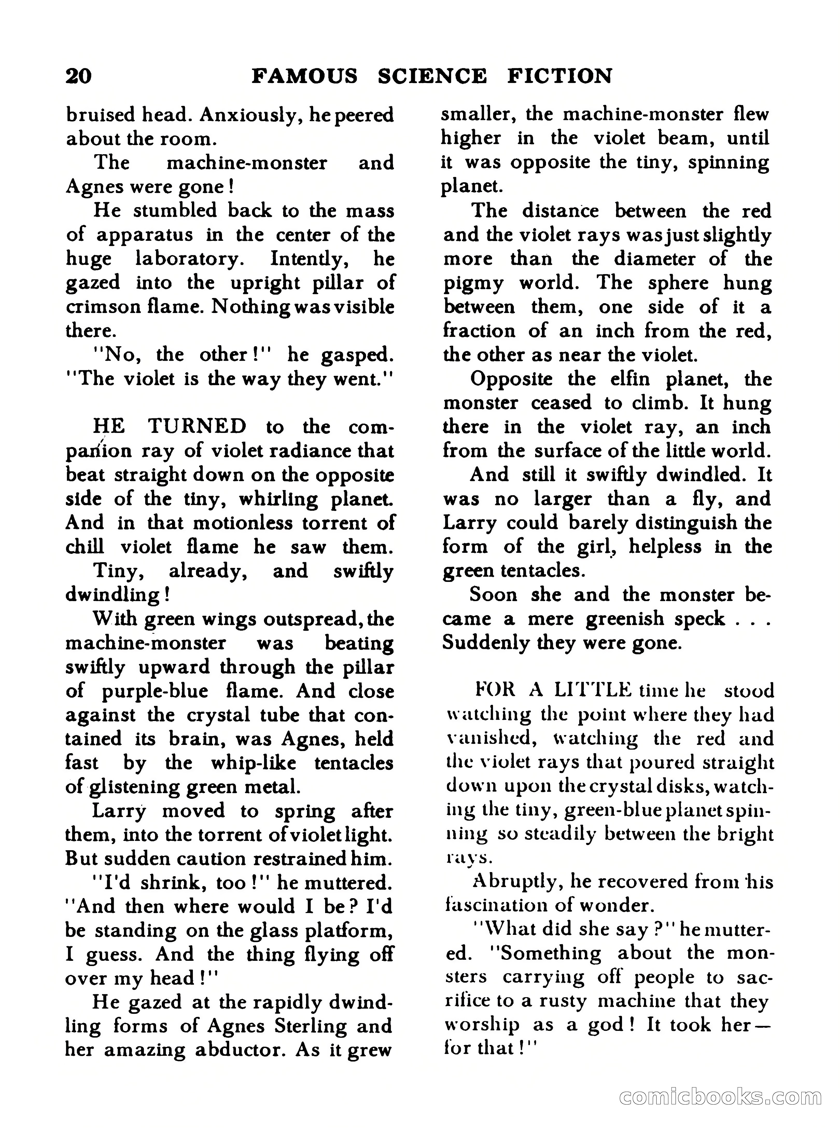 Famous Science Fiction No. 5 — page 20 of 132