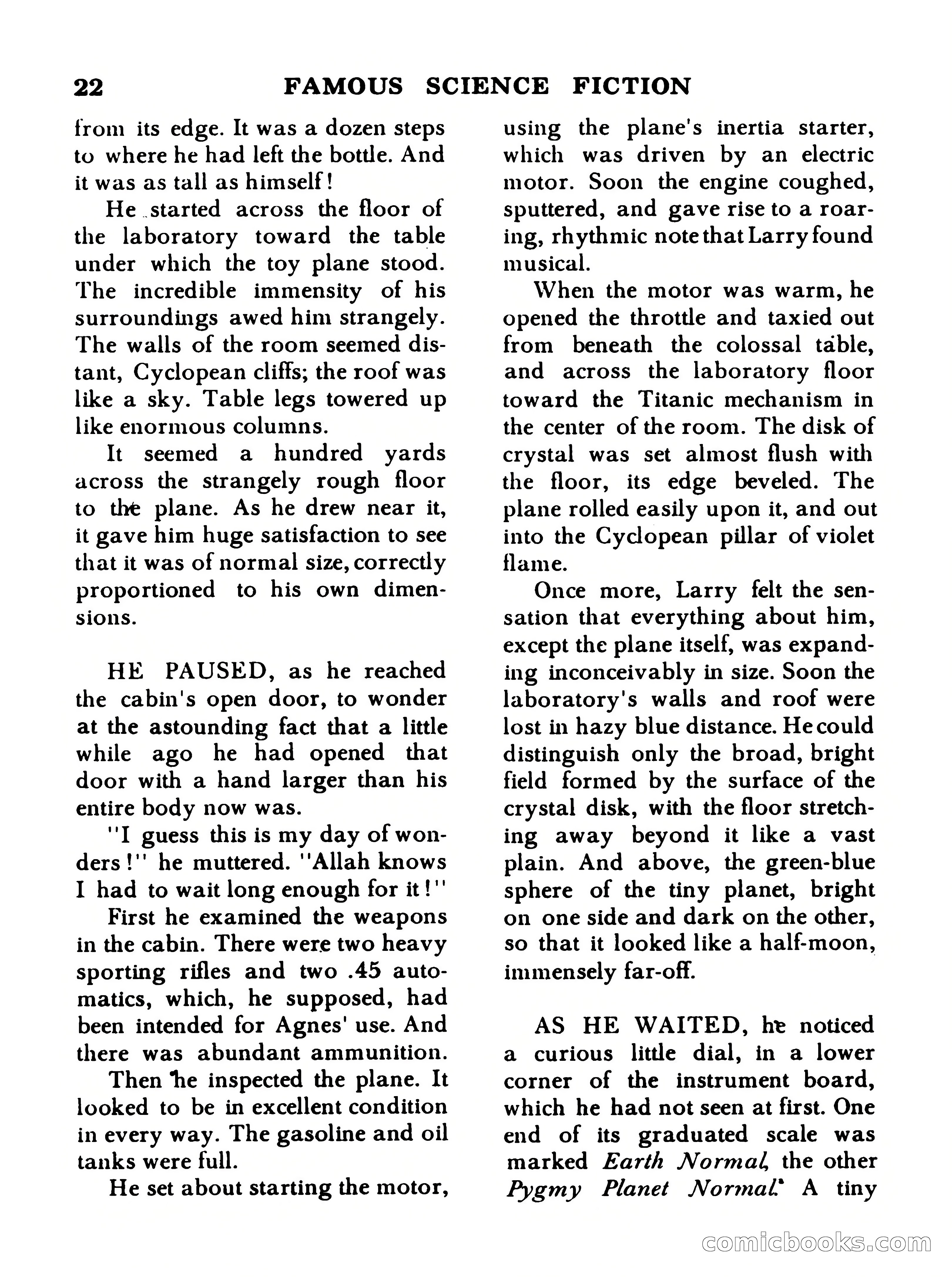 Famous Science Fiction No. 5 — page 22 of 132