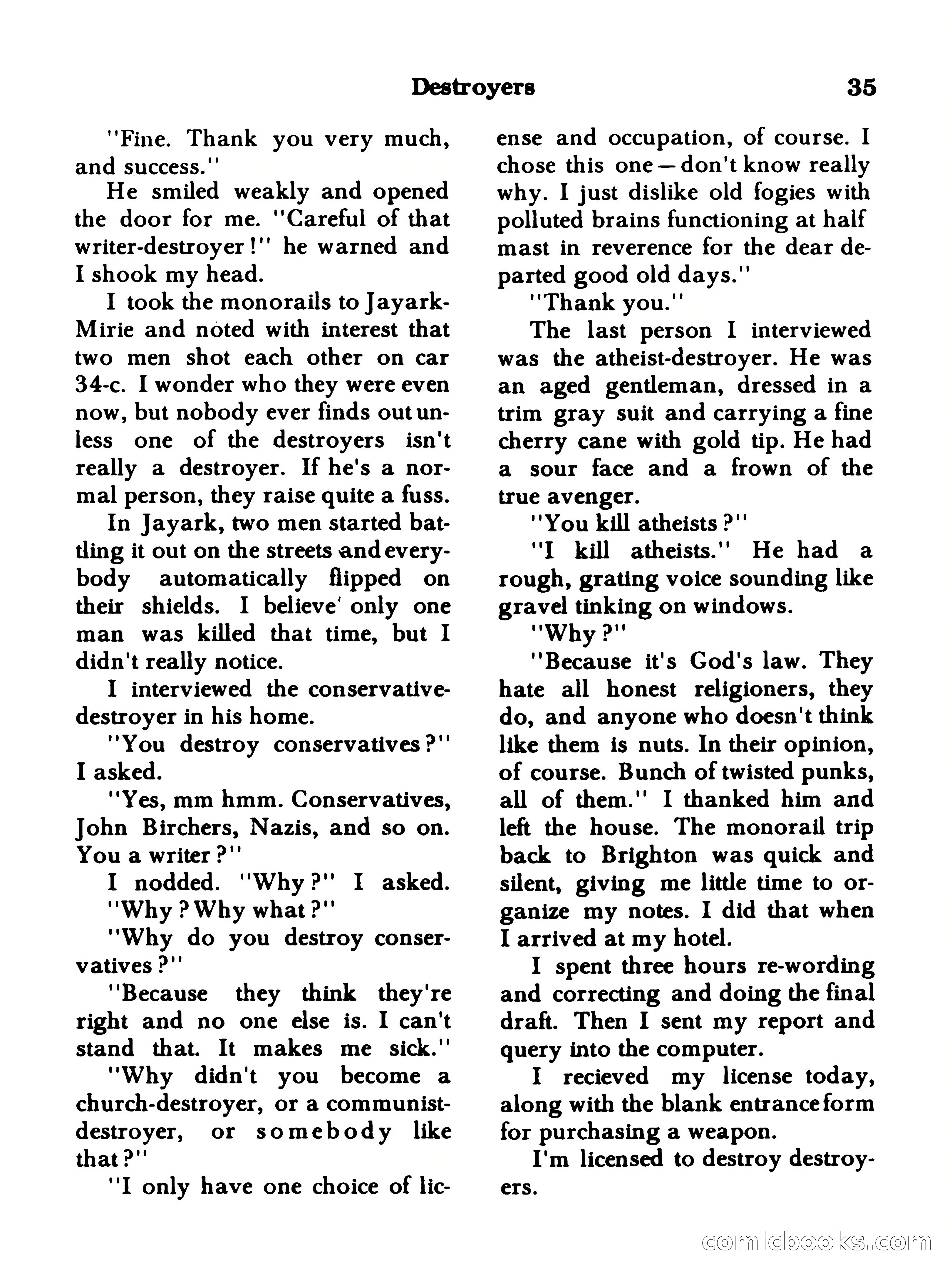 Famous Science Fiction No. 5 — page 35 of 132